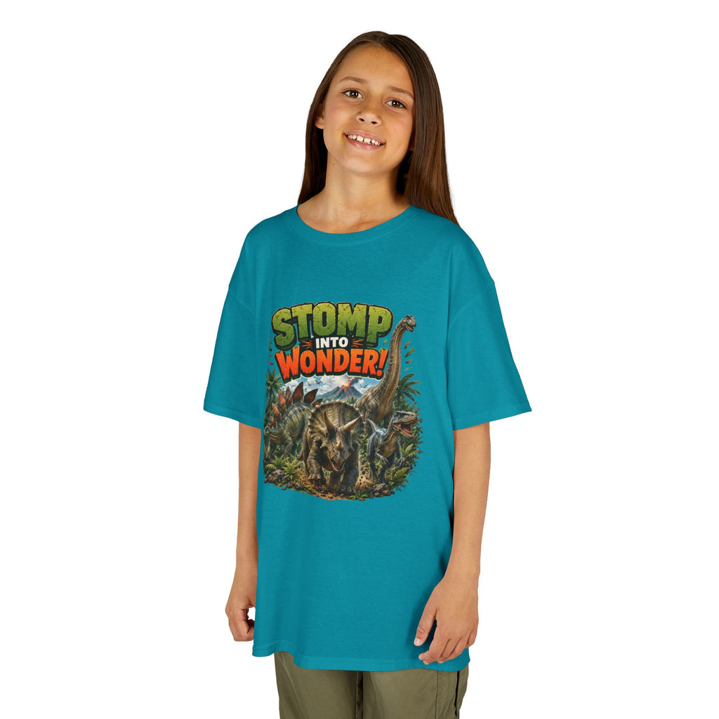 Kids T-Shirt - "Stomp Into Wonder" Dinosaur Graphic Tee
