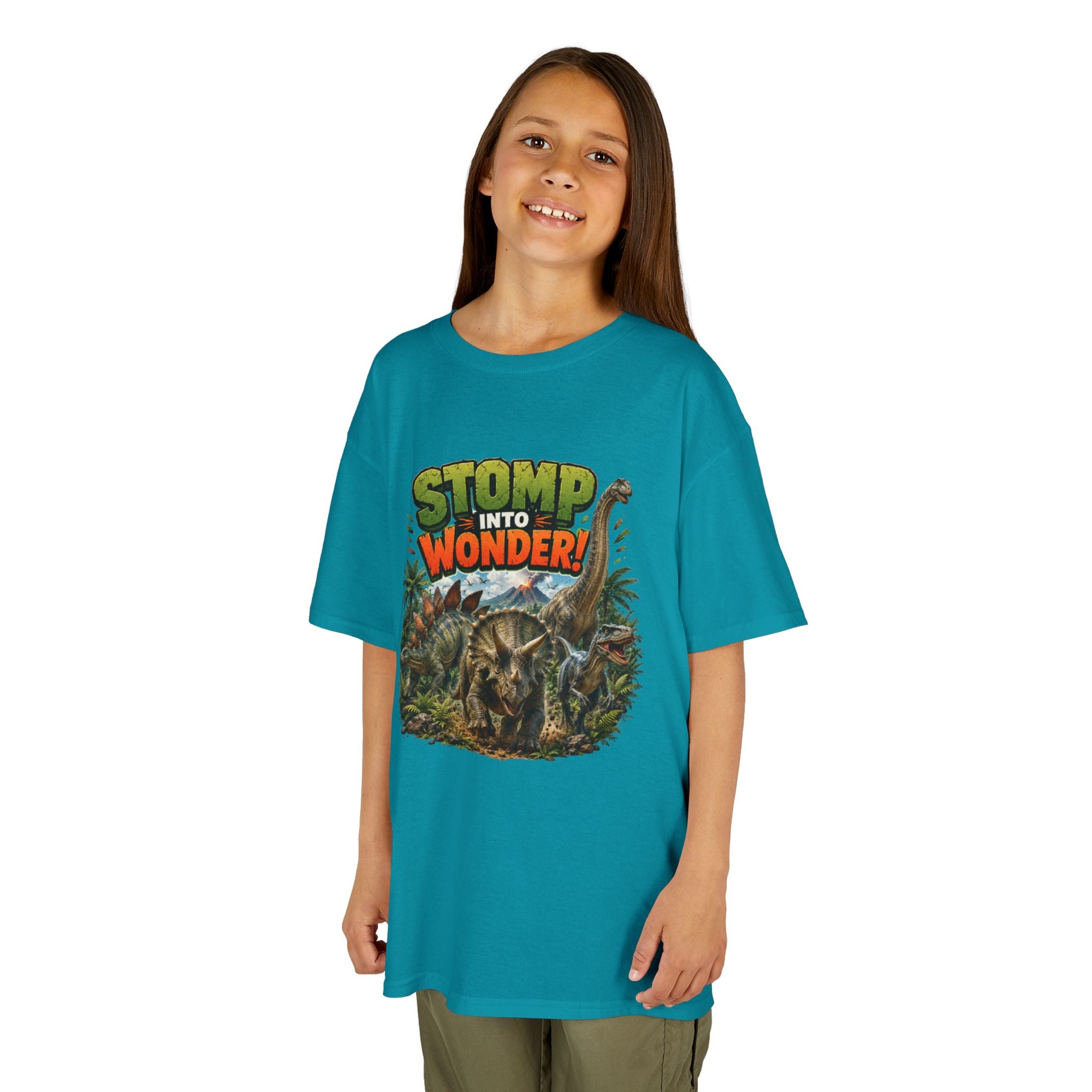Kids T-Shirt - "Stomp Into Wonder" Dinosaur Graphic Tee