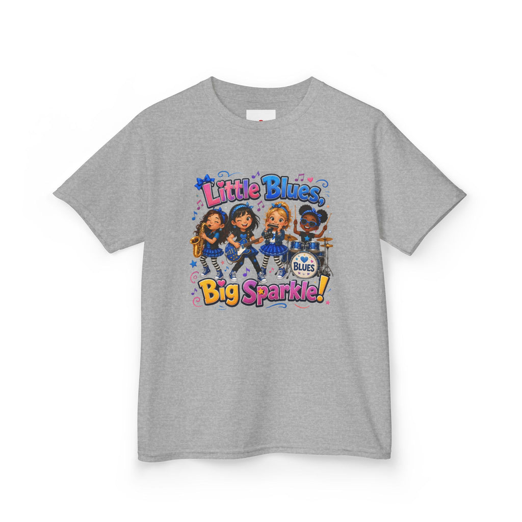 Kids Tee — "Little Blues Big Sparkle" Band Graphic