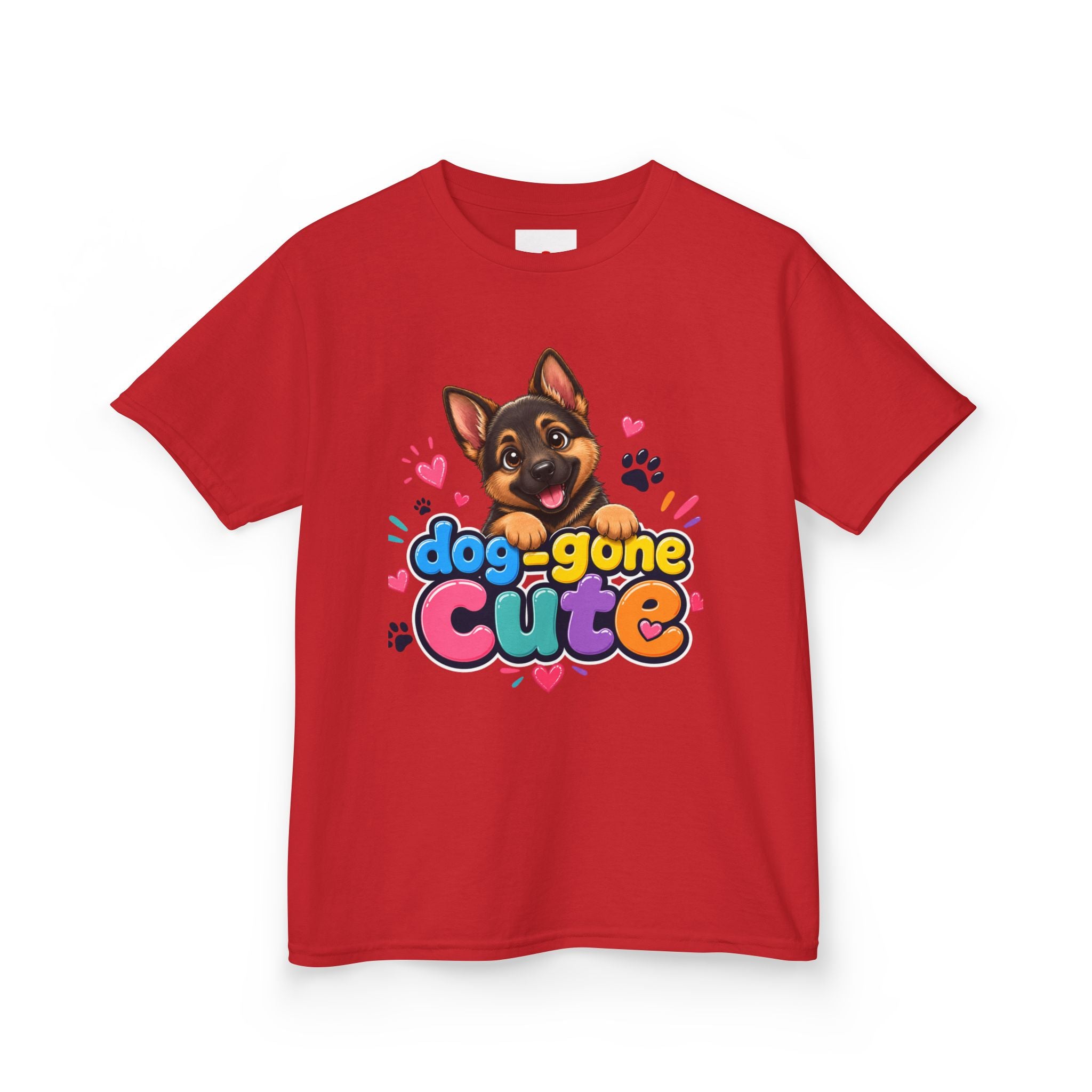 Kids T-Shirt — "Dog-Gone Cute" German Shepherd Puppy Tee