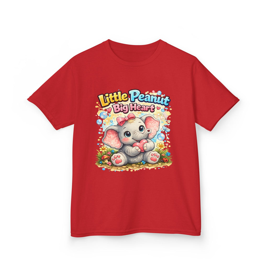 Kids Tee — "Little Peanut Big Heart" Cute Baby Elephant Shirt for Toddlers