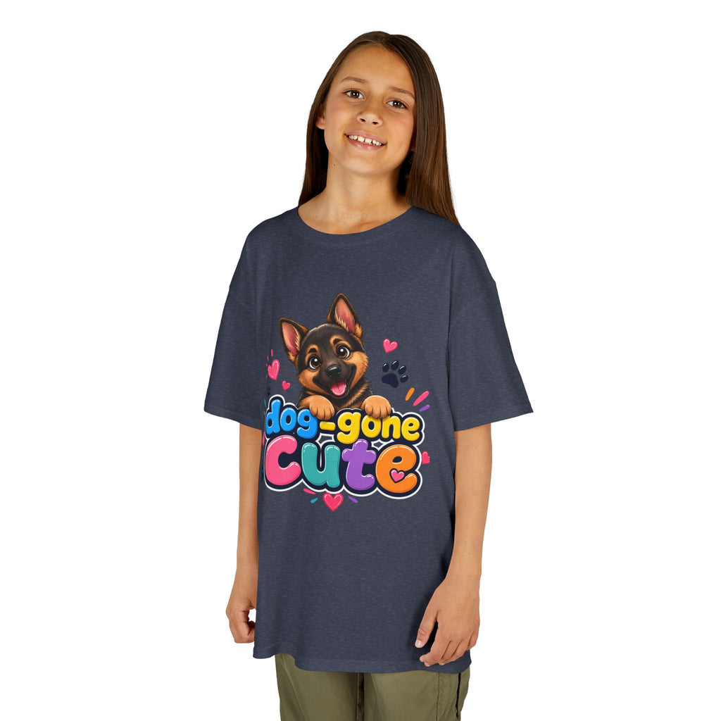 Kids T-Shirt — "Dog-Gone Cute" German Shepherd Puppy Tee