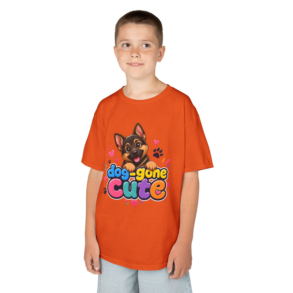 Kids T-Shirt — "Dog-Gone Cute" German Shepherd Puppy Tee