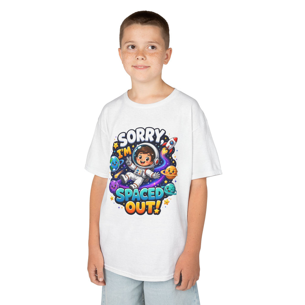 Spaced Out Kids T-Shirt — "Sorry I'm Spaced Out!" Cute Space Astronaut Tee