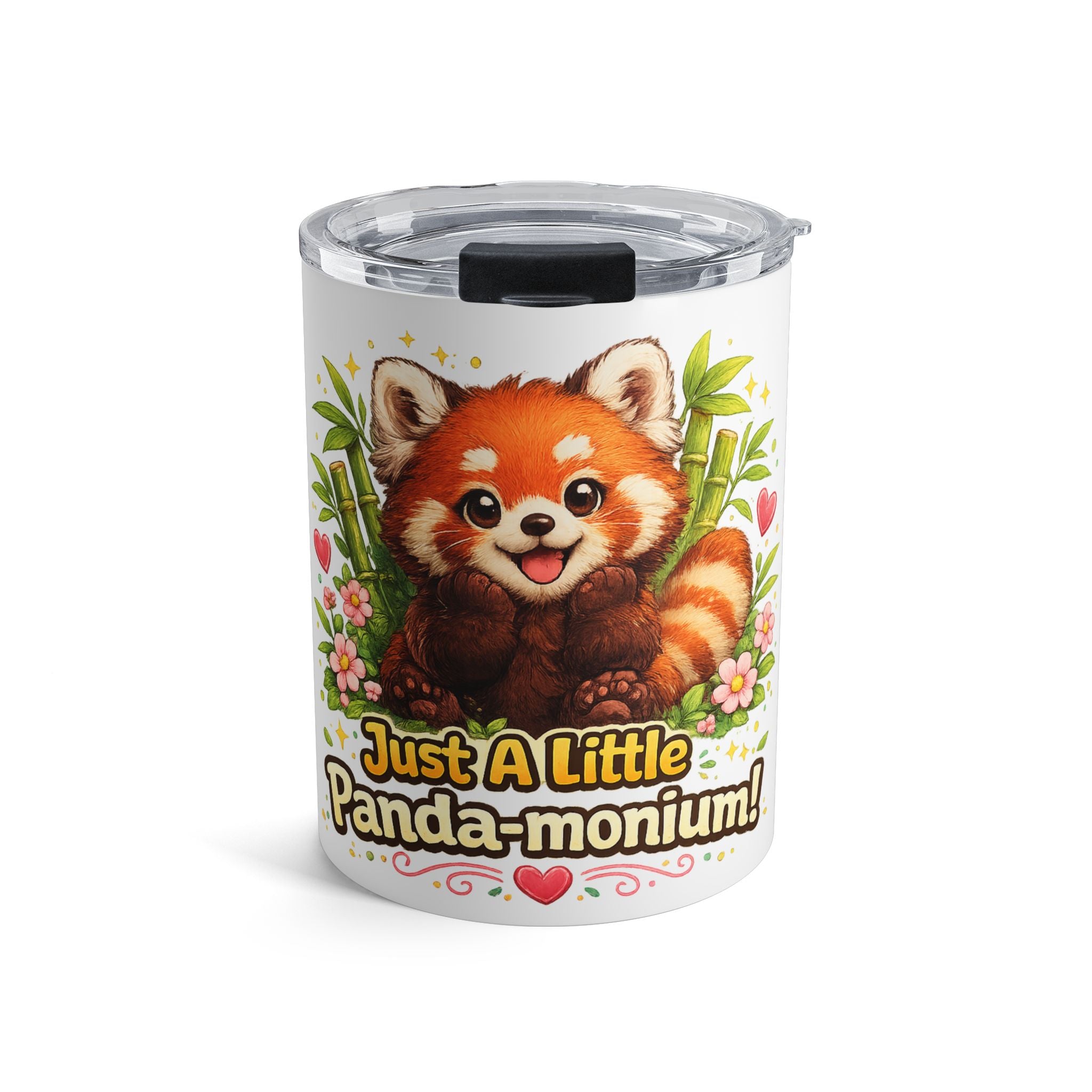 Cute Red Panda Illustration Tumbler 10oz | Just a Little Pandamonium