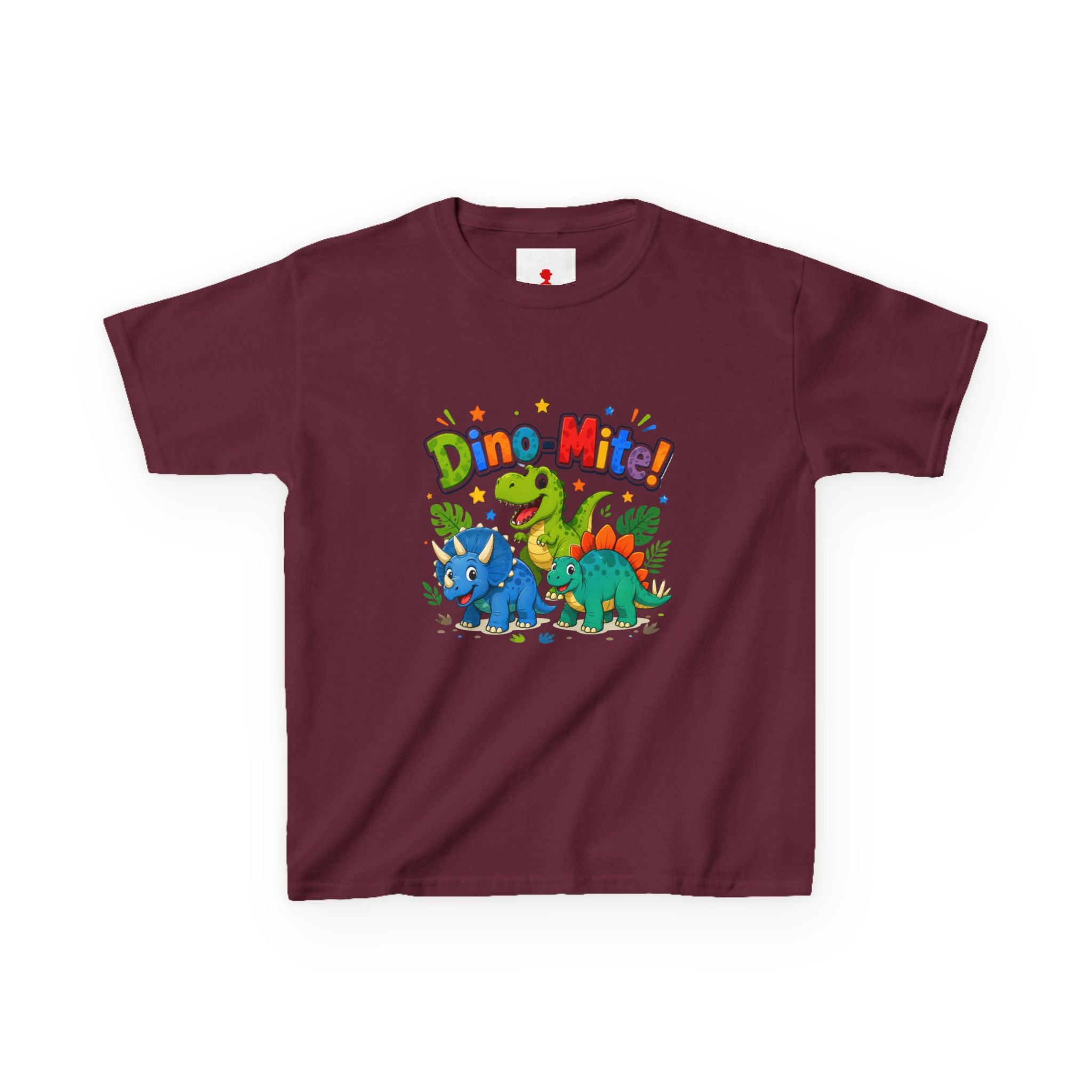 Kids T-Shirt - "Dino-Mite!" Colorful Dino Crew Tee for Toddlers & Kids