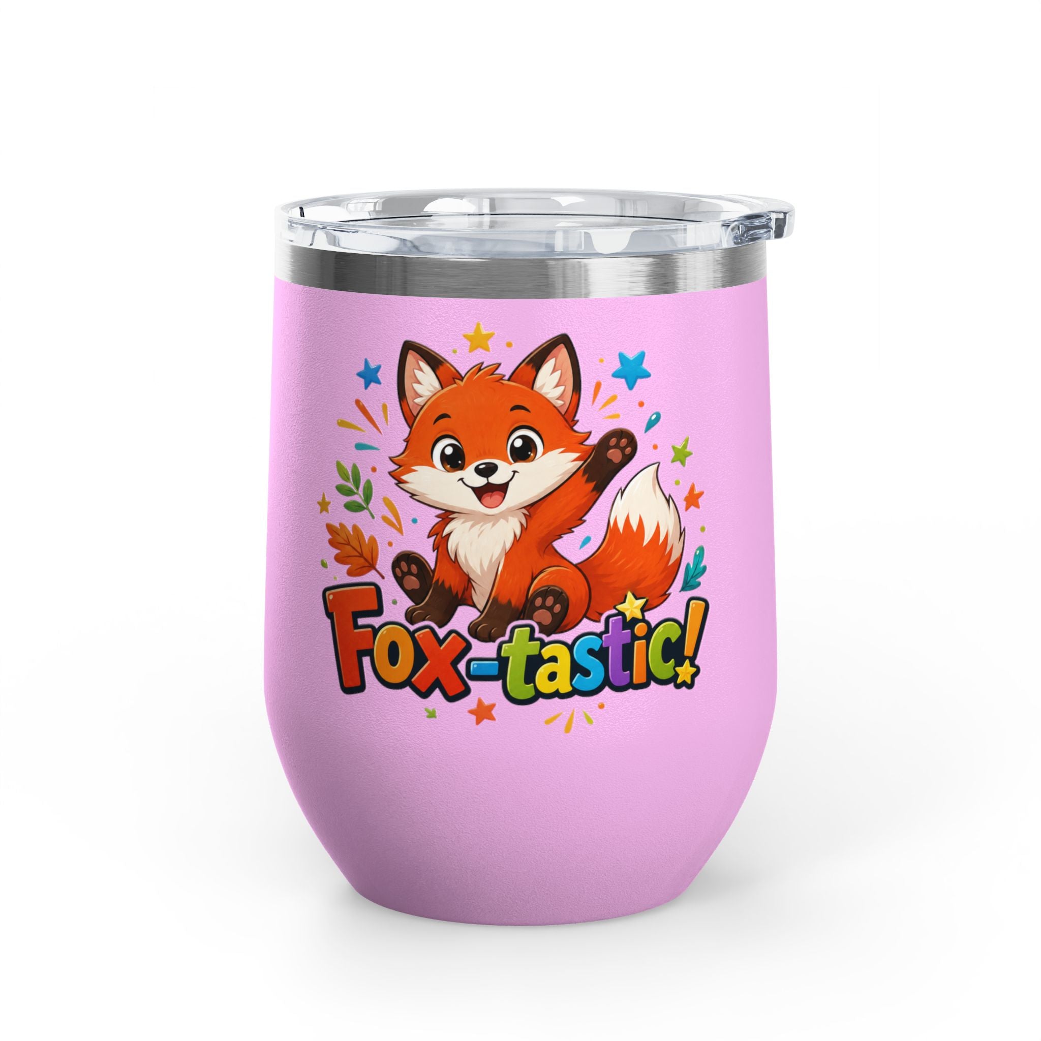 Fox-tastic! Cute Fox 12oz Insulated Tumbler (Fun Animal Gift)