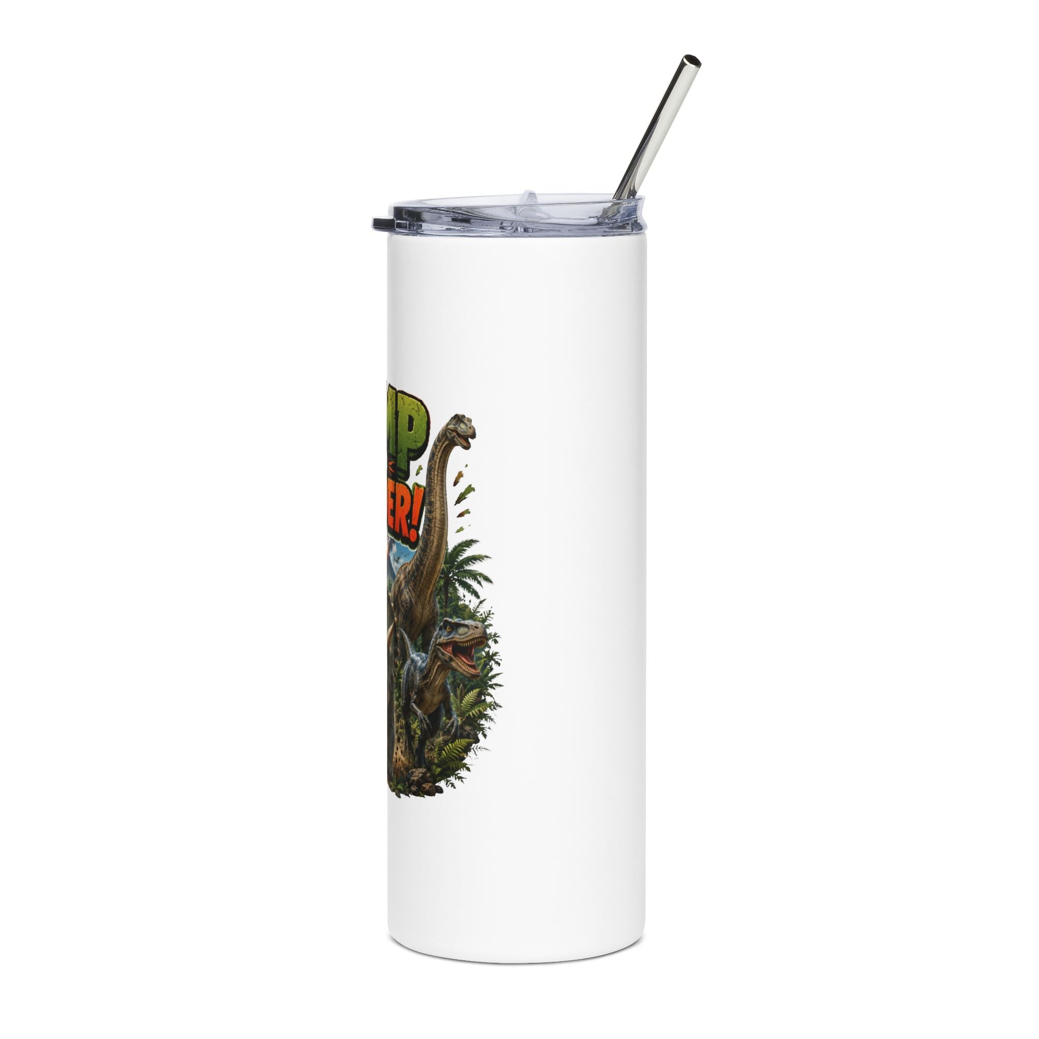 Tumbler - Stomp Into Wonder! Dinosaur 20oz Stainless Steel Travel Cup