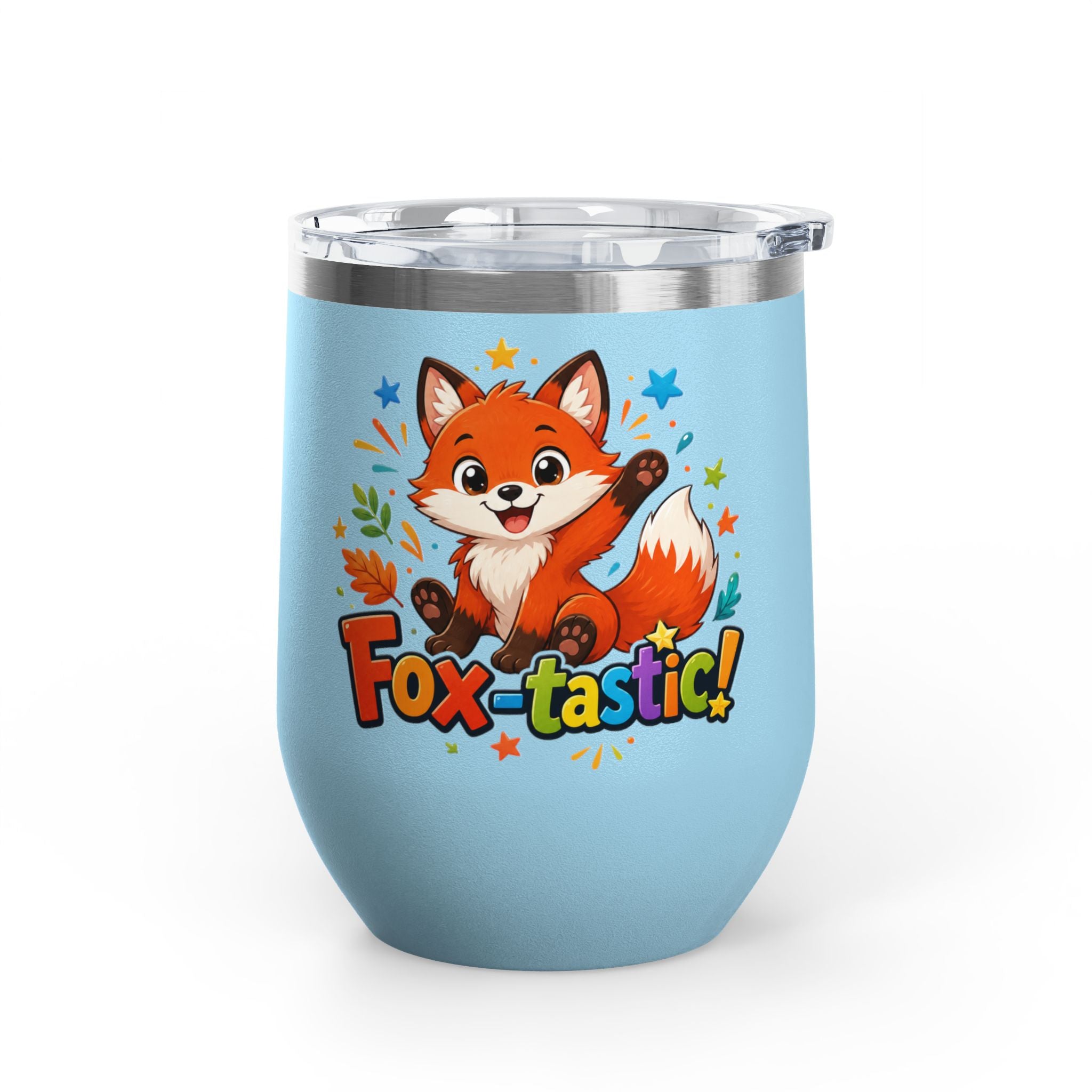 Fox-tastic! Cute Fox 12oz Insulated Tumbler (Fun Animal Gift)