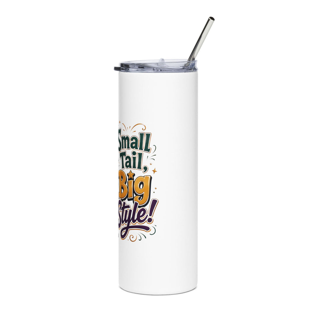 20oz Stainless Tumbler — "Small Tail, Big Style" Mouse Design