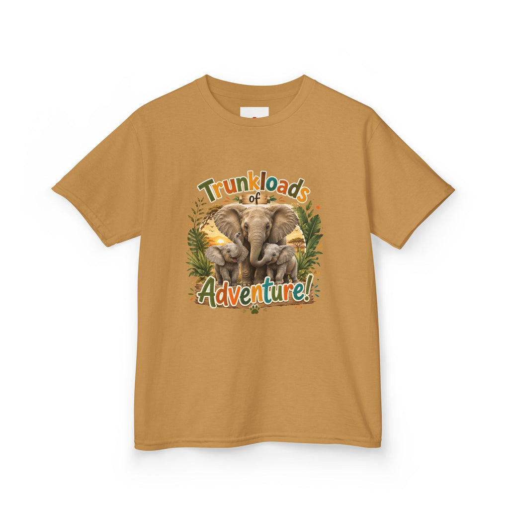Kids Tee - "Trunkloads of Adventure" Elephant Graphic
