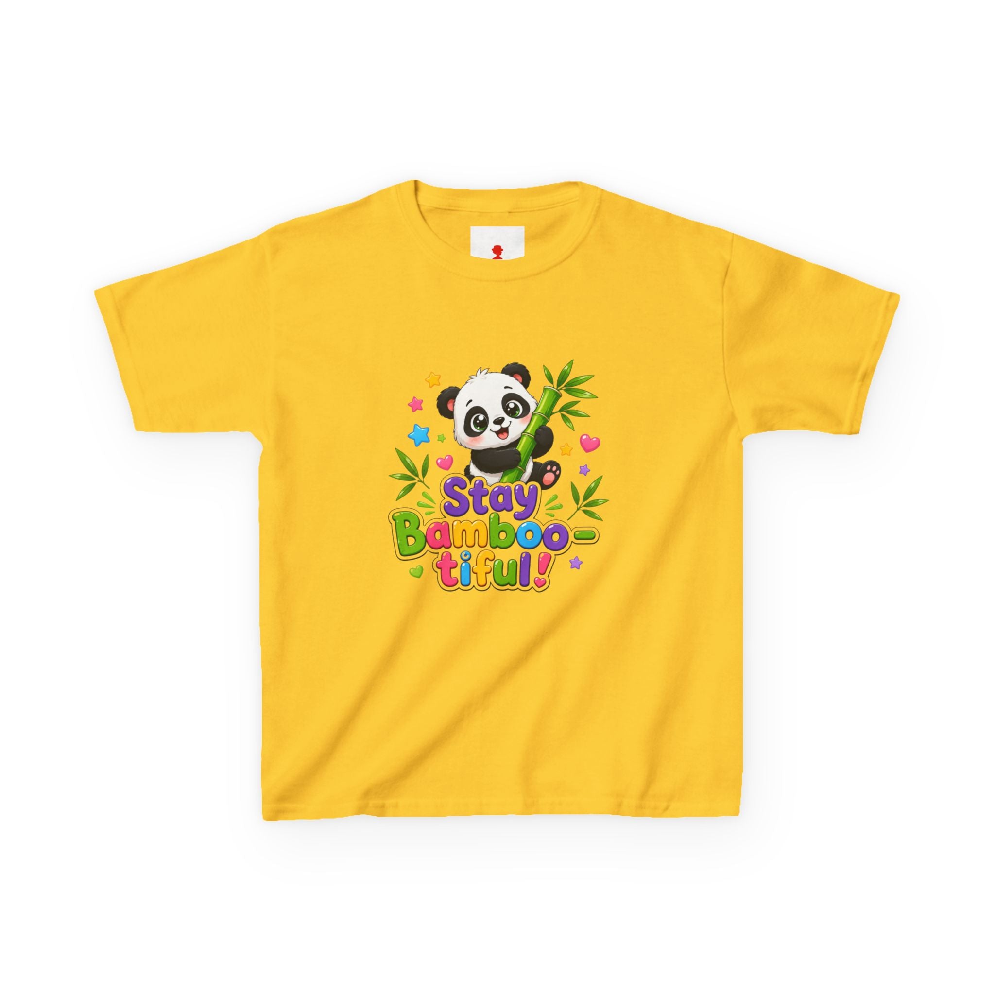 Kids Panda 'Stay Bambootiful!' T-Shirt — Cute Bamboo Forest Tee for Boys & Girls