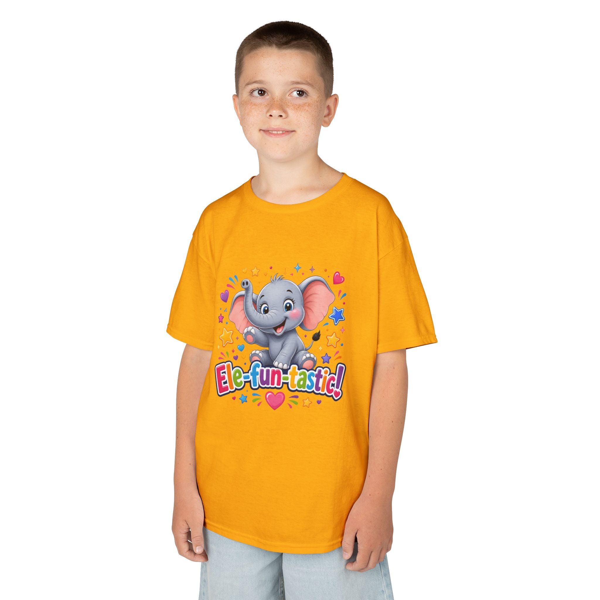Kids T-Shirt — "Ele-fun-tastic!" Cute Elephant Graphic Tee for Toddlers, Birthday & Playtime