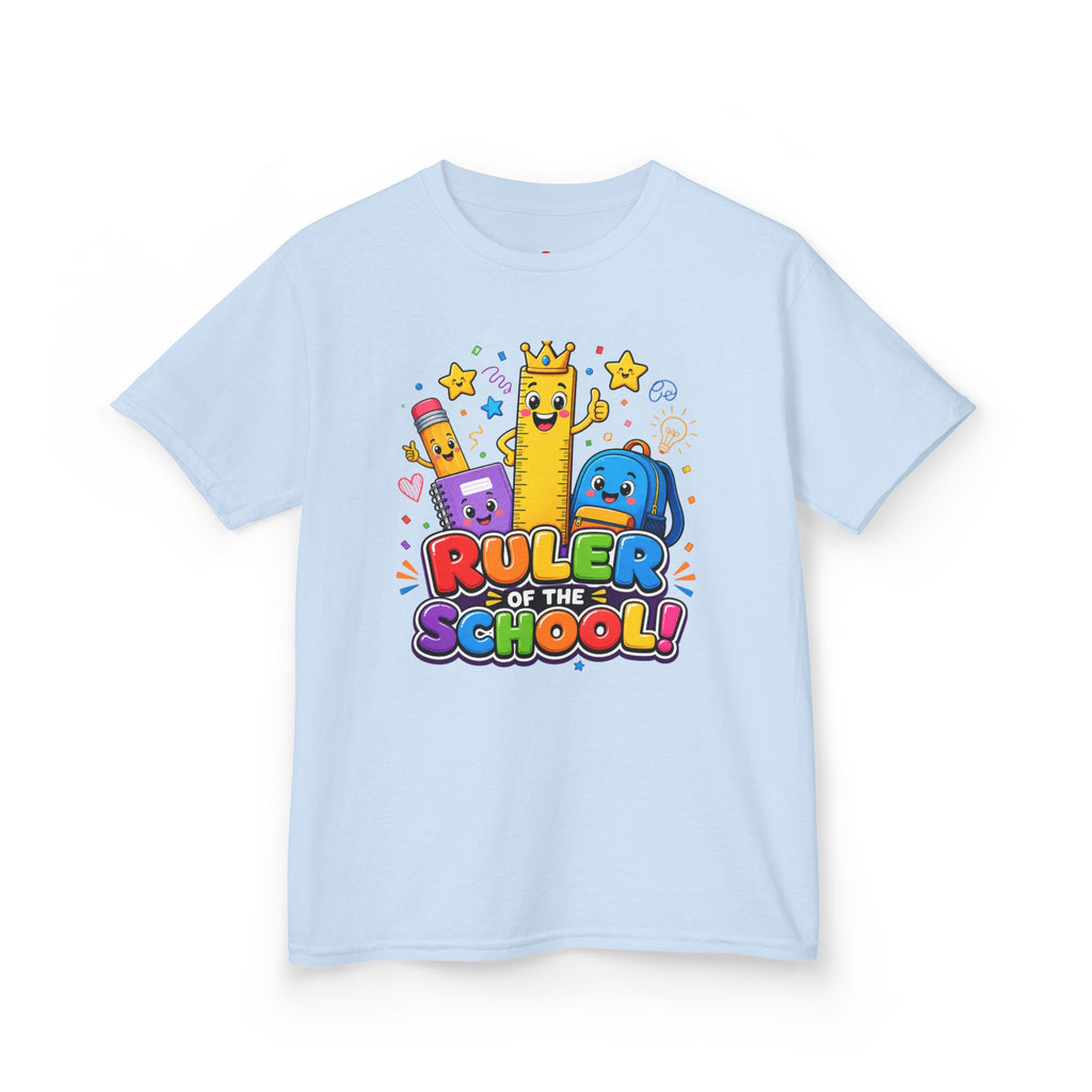 Ruler of the School kids T-Shirt | Cute School Supplies Graphic