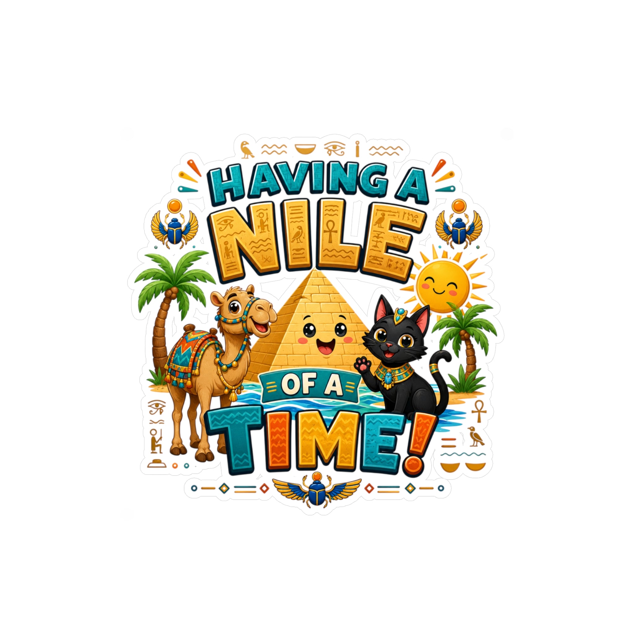 Having a Nile of a Time Sticker | Kiss-Cut Vinyl Decal