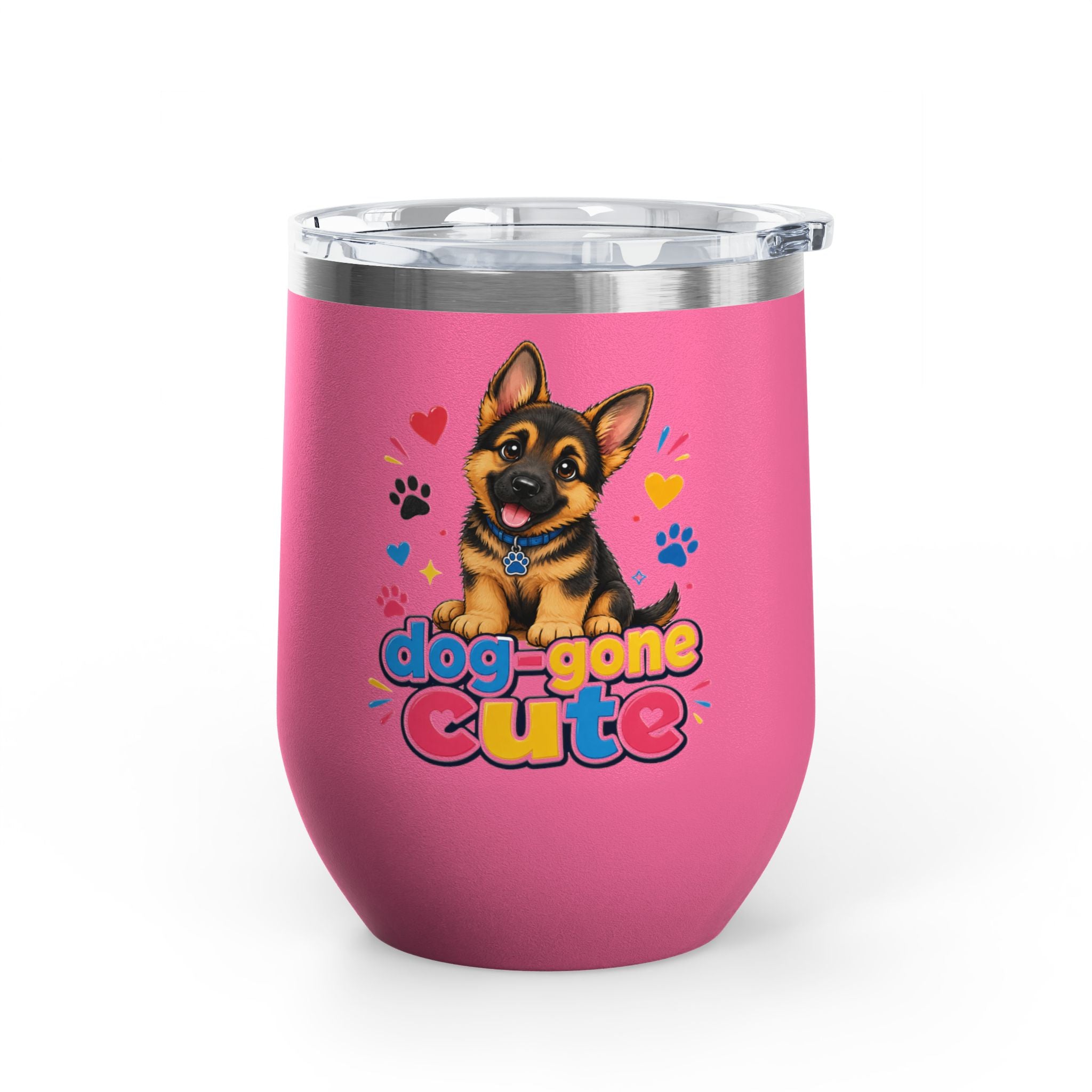 "Dog-Gone Cute" German Shepherd 12oz Insulated Cup