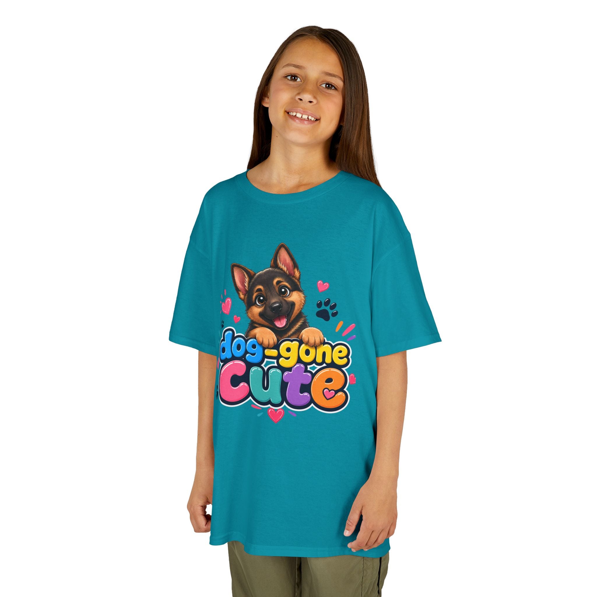 Kids T-Shirt — "Dog-Gone Cute" German Shepherd Puppy Tee