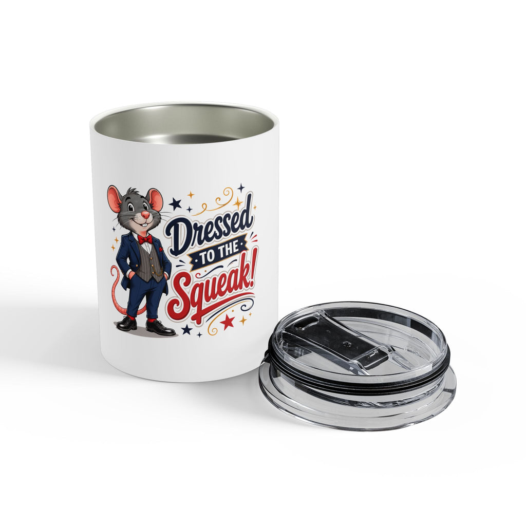 Dressed to the Squeak! 10oz Tumbler – Cute Dapper Mouse Travel Cup