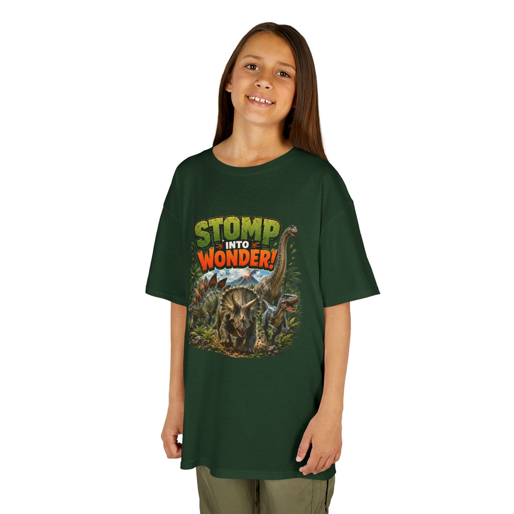 Kids T-Shirt - "Stomp Into Wonder" Dinosaur Graphic Tee