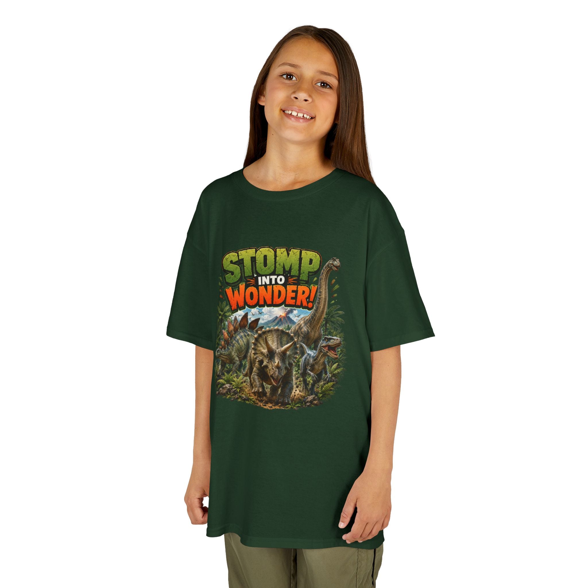 Kids T-Shirt - "Stomp Into Wonder" Dinosaur Graphic Tee