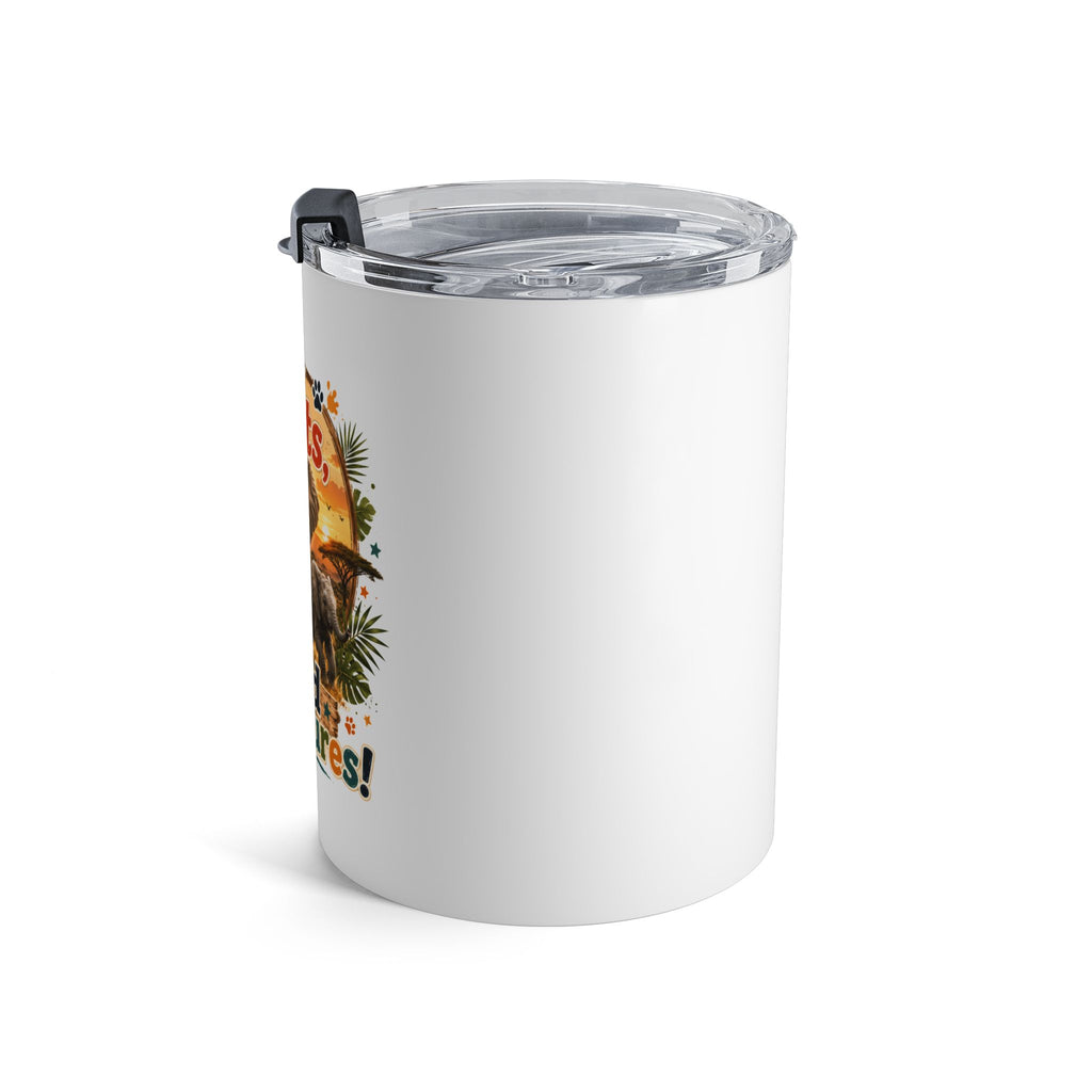 10oz Elephant Tumbler – “Big Hearts, Wild Adventures!” Insulated Travel Cup