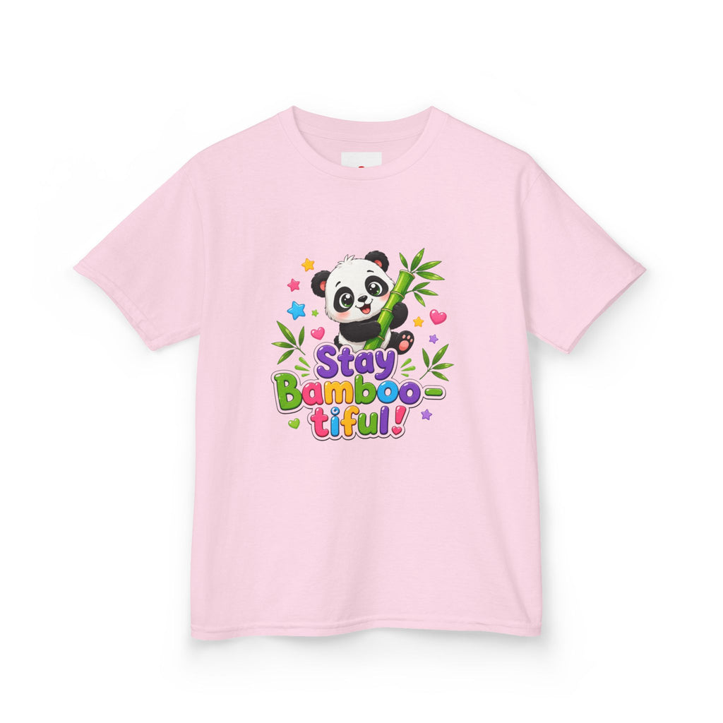 Kids Panda 'Stay Bambootiful!' T-Shirt — Cute Bamboo Forest Tee for Boys & Girls