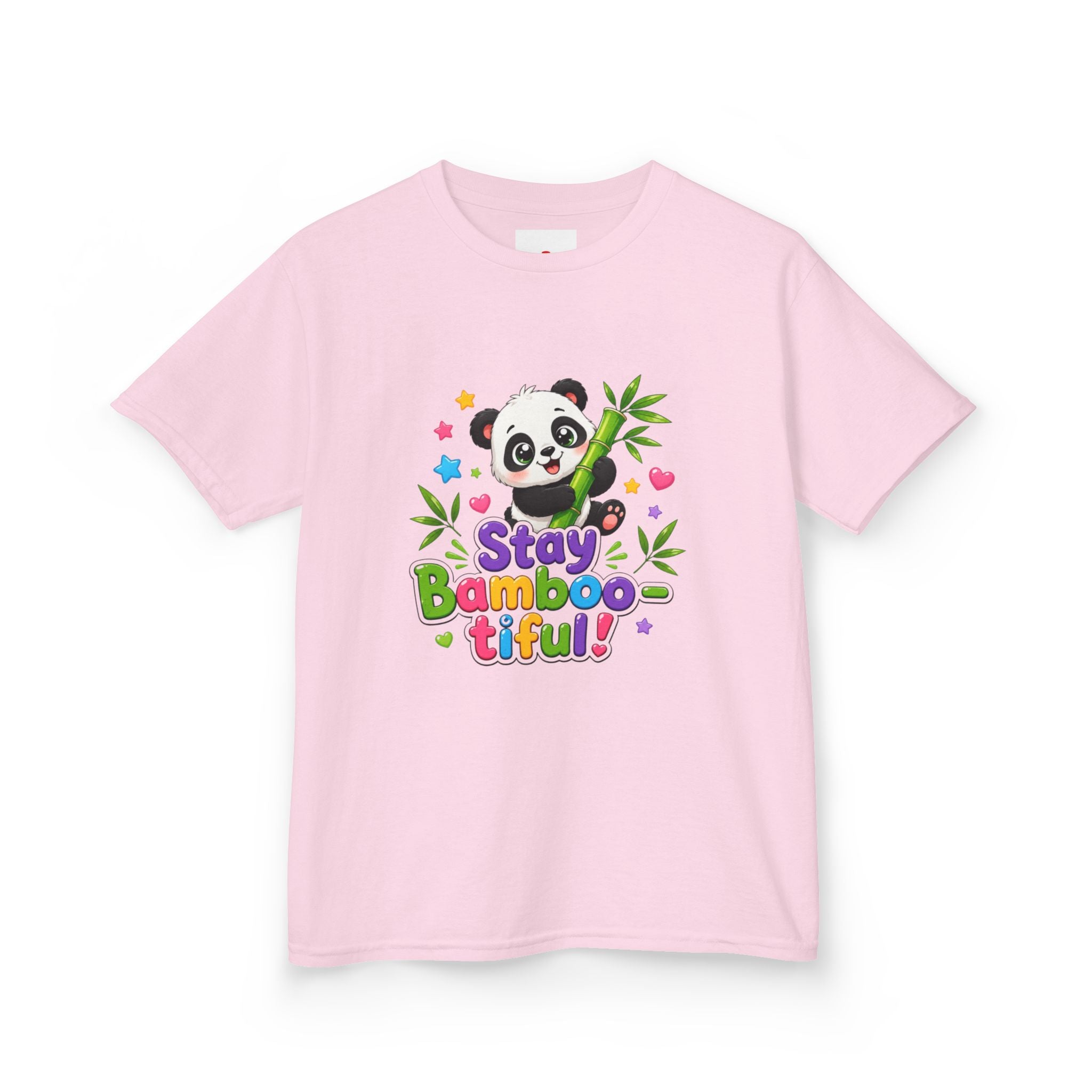 Kids Panda 'Stay Bambootiful!' T-Shirt — Cute Bamboo Forest Tee for Boys & Girls