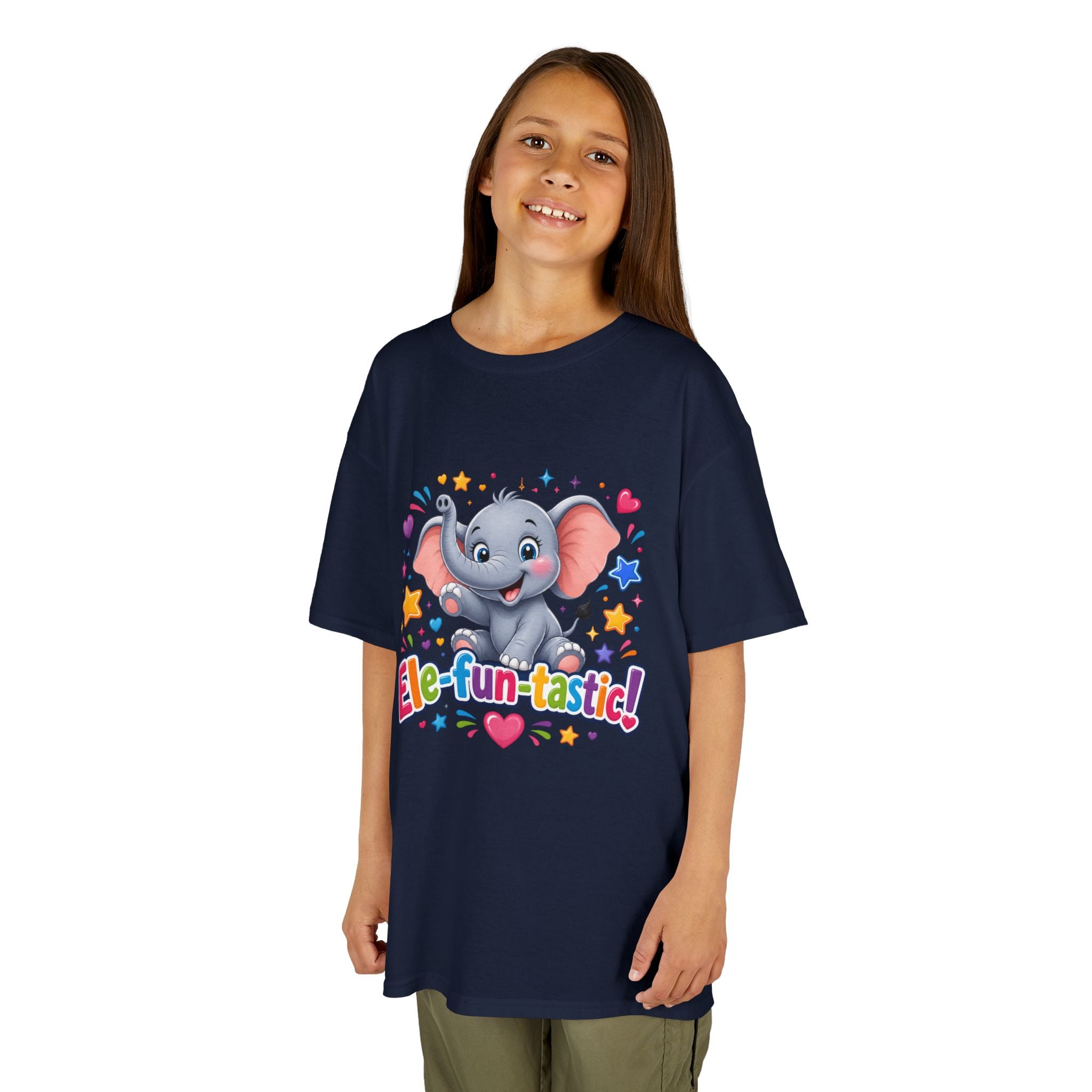 Kids T-Shirt — "Ele-fun-tastic!" Cute Elephant Graphic Tee for Toddlers, Birthday & Playtime
