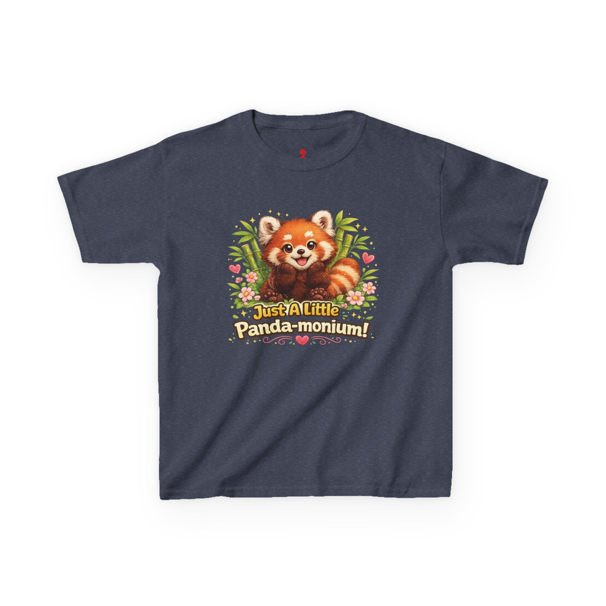 Red Panda Illustration Kids T-Shirt | "Just A Little Panda-monium"