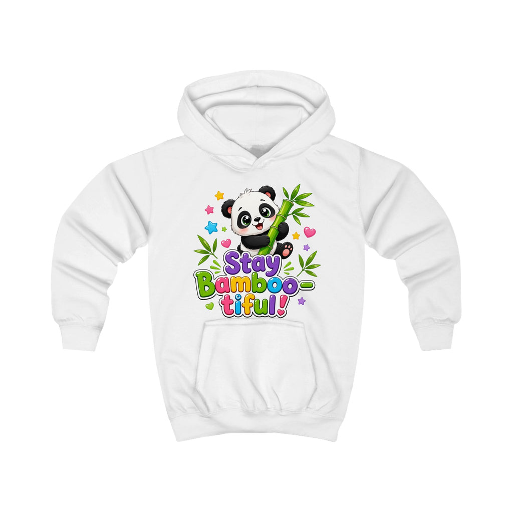 Kids Hoodie — "Stay Bambootiful" Cute Panda Bamboo Graphic