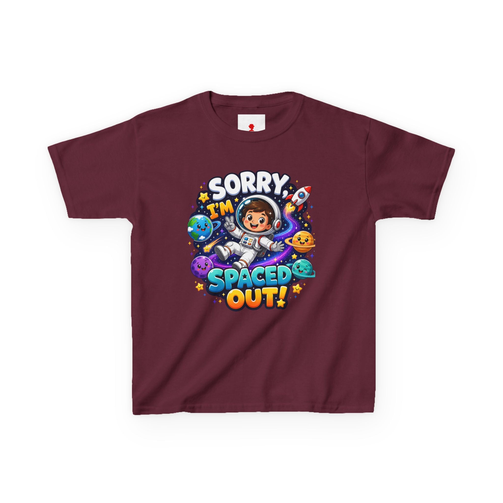 Spaced Out Kids T-Shirt — "Sorry I'm Spaced Out!" Cute Space Astronaut Tee