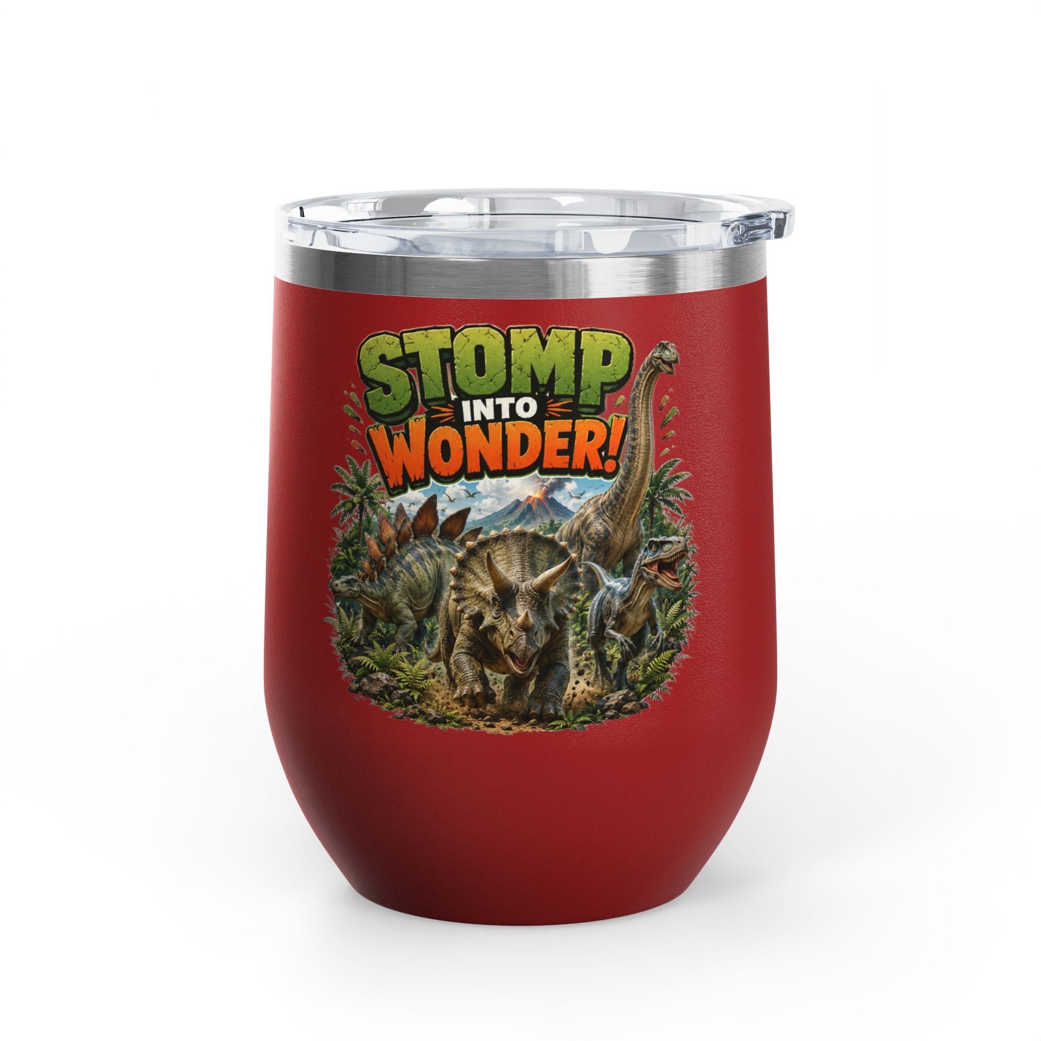 Dinosaur "Stomp Into Wonder" 12oz Tumbler