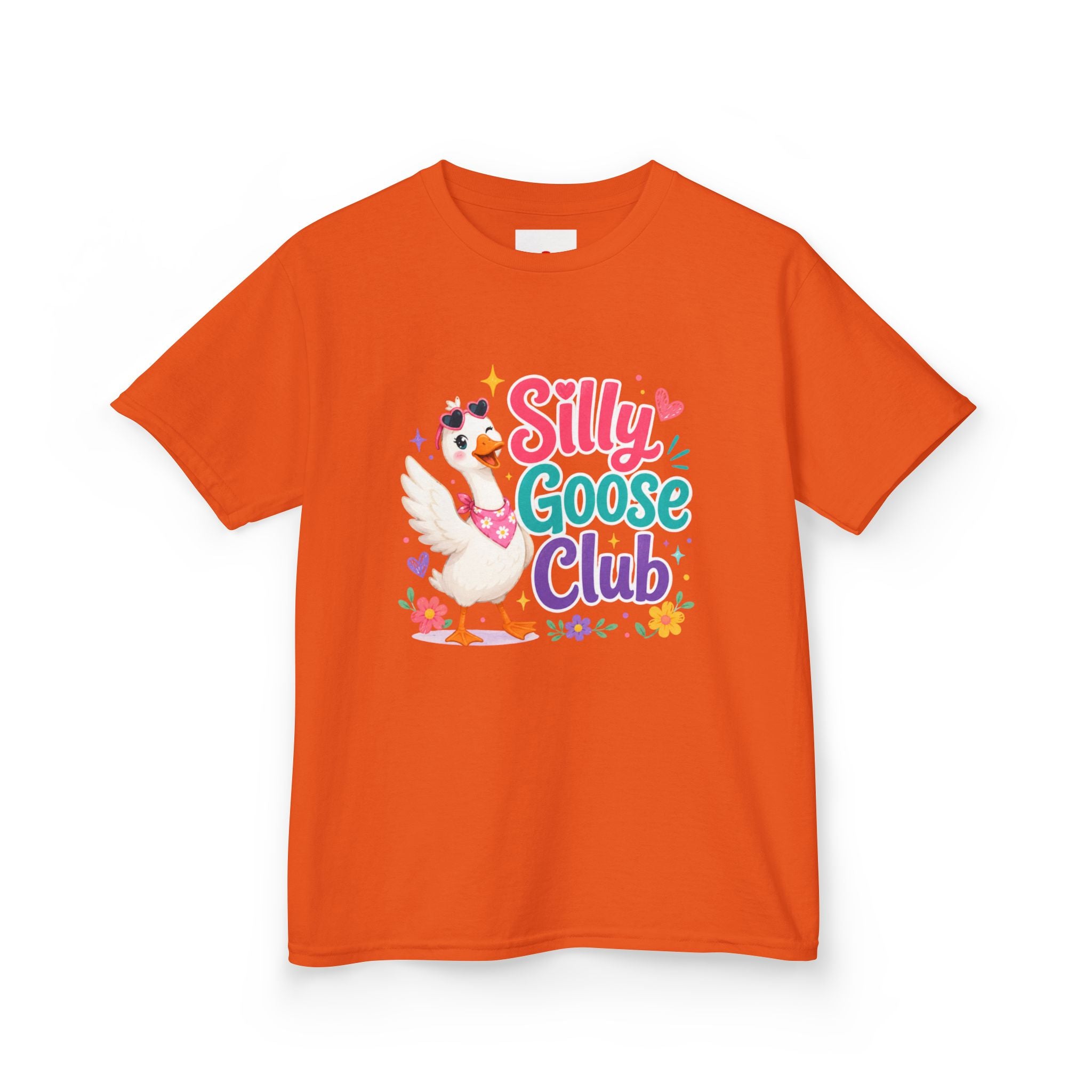 Kids T-Shirt — "Silly Goose Club" Cute Cartoon Goose Tee for Toddlers & Preschoolers