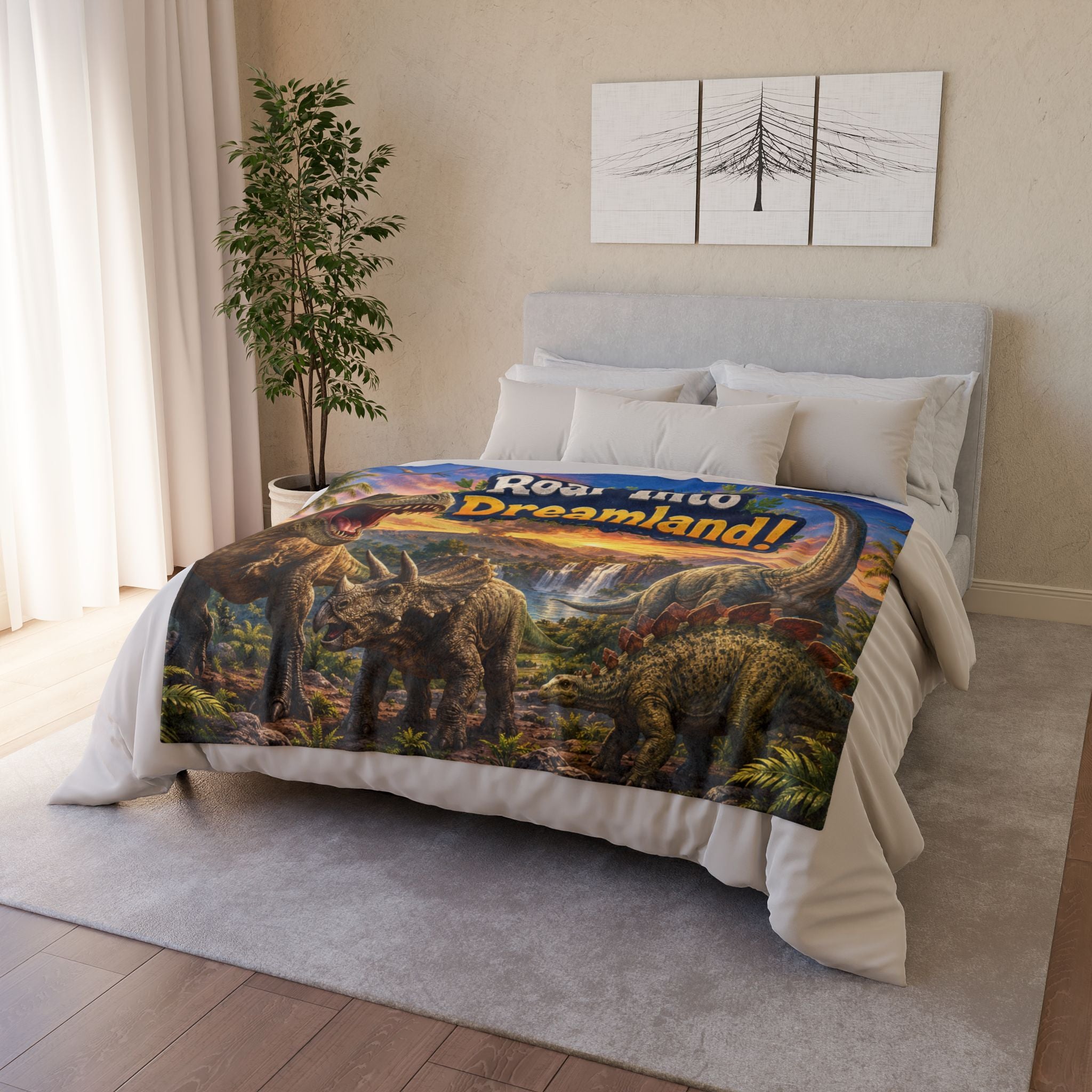 Roar Into Dreamland! Dinosaur Blanket — Kids’ Cozy Jurassic Throw