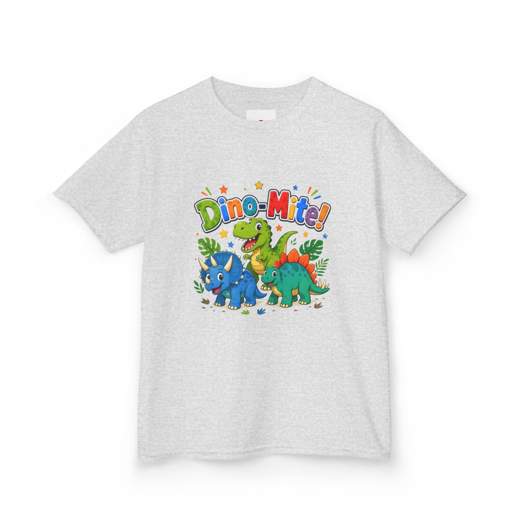 Kids T-Shirt - "Dino-Mite!" Colorful Dino Crew Tee for Toddlers & Kids