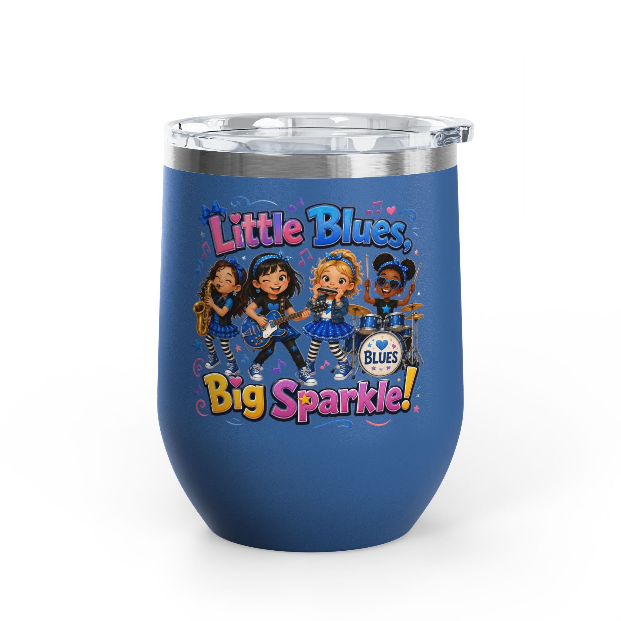 "Little Blues Big Sparkle" Insulated 12oz Travel Cup