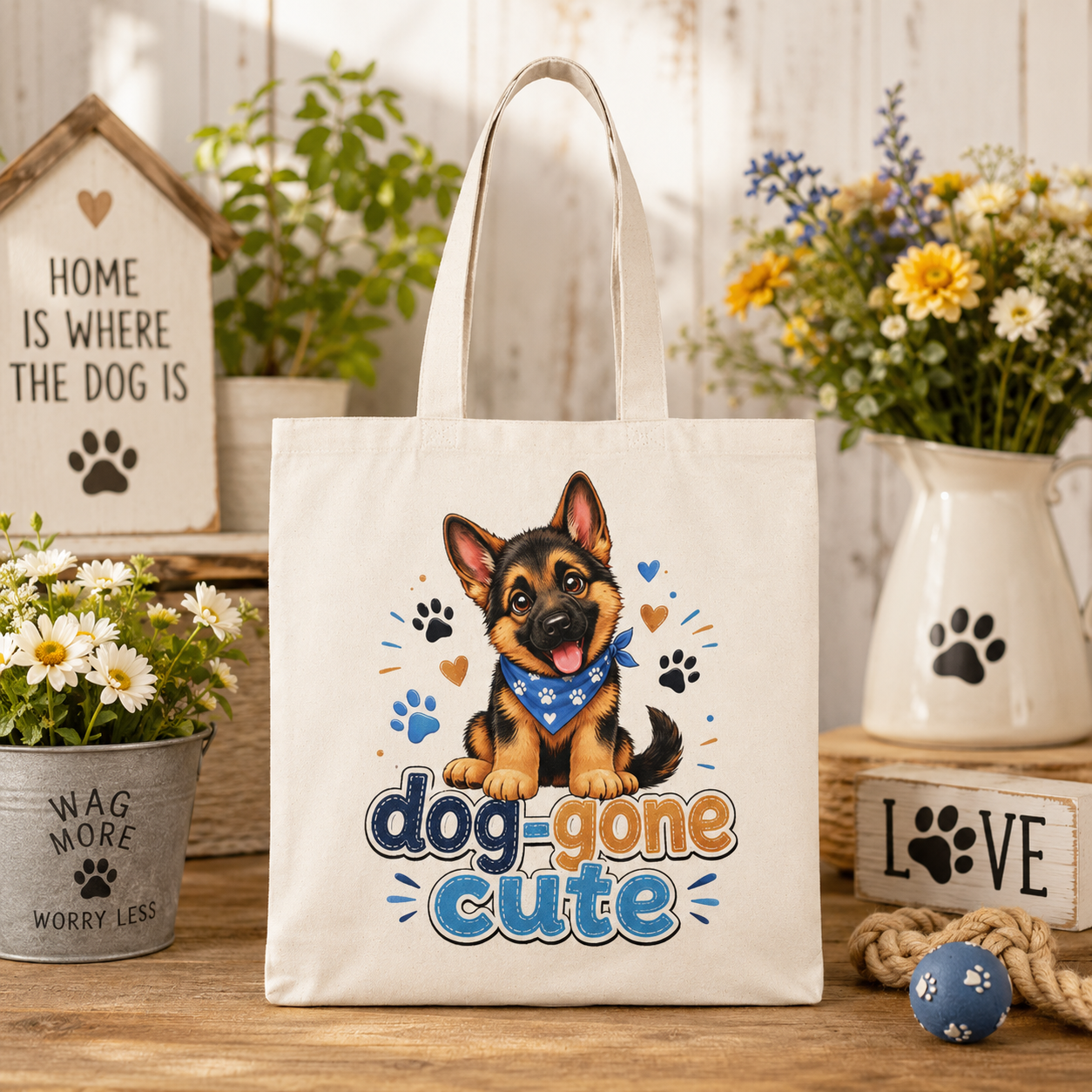 Dog-Gone Cute Tote Bag