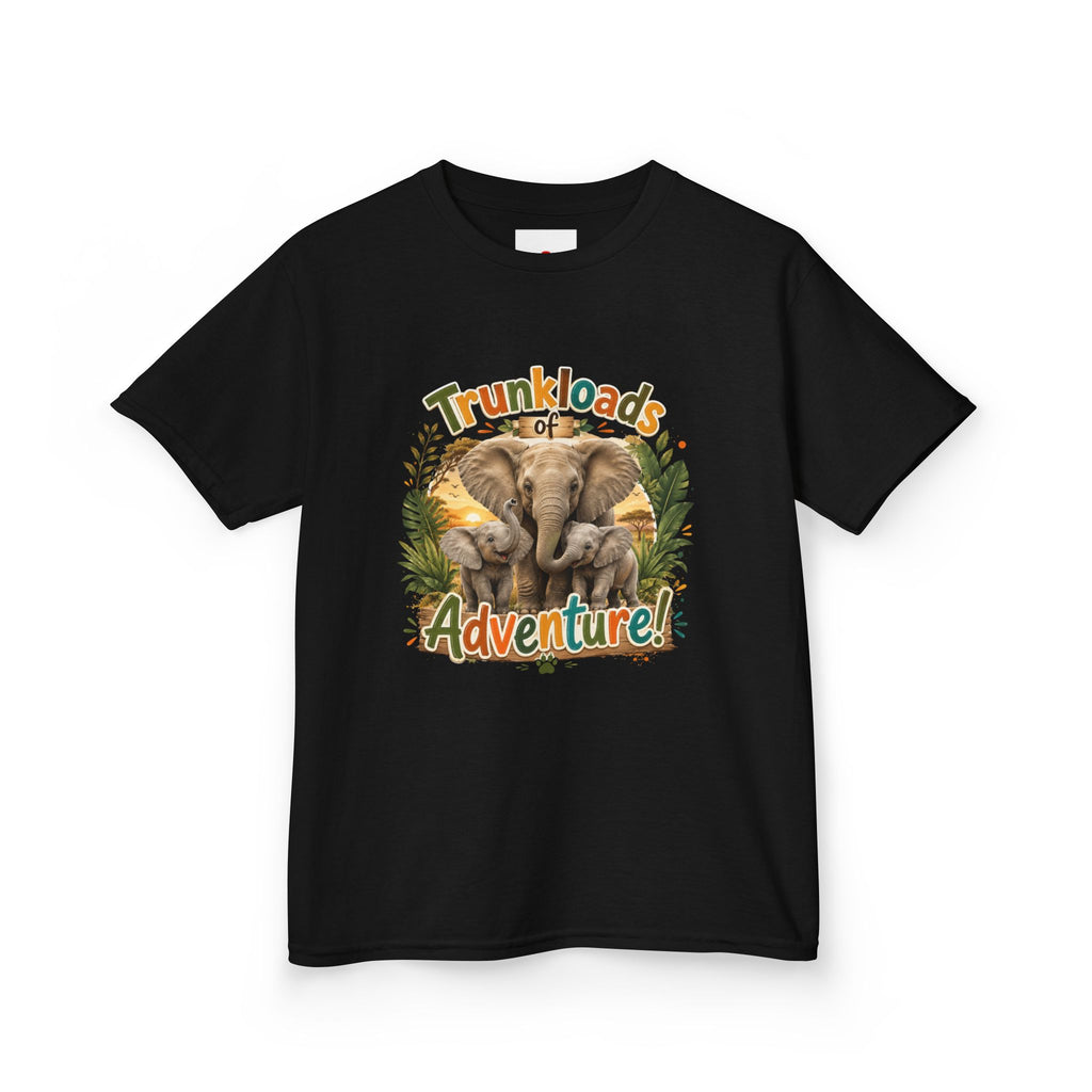 Kids Tee - "Trunkloads of Adventure" Elephant Graphic