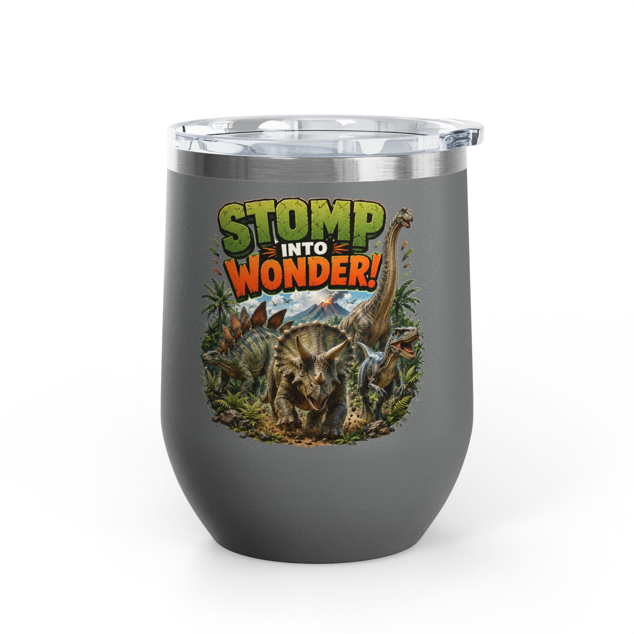 Dinosaur "Stomp Into Wonder" 12oz Tumbler