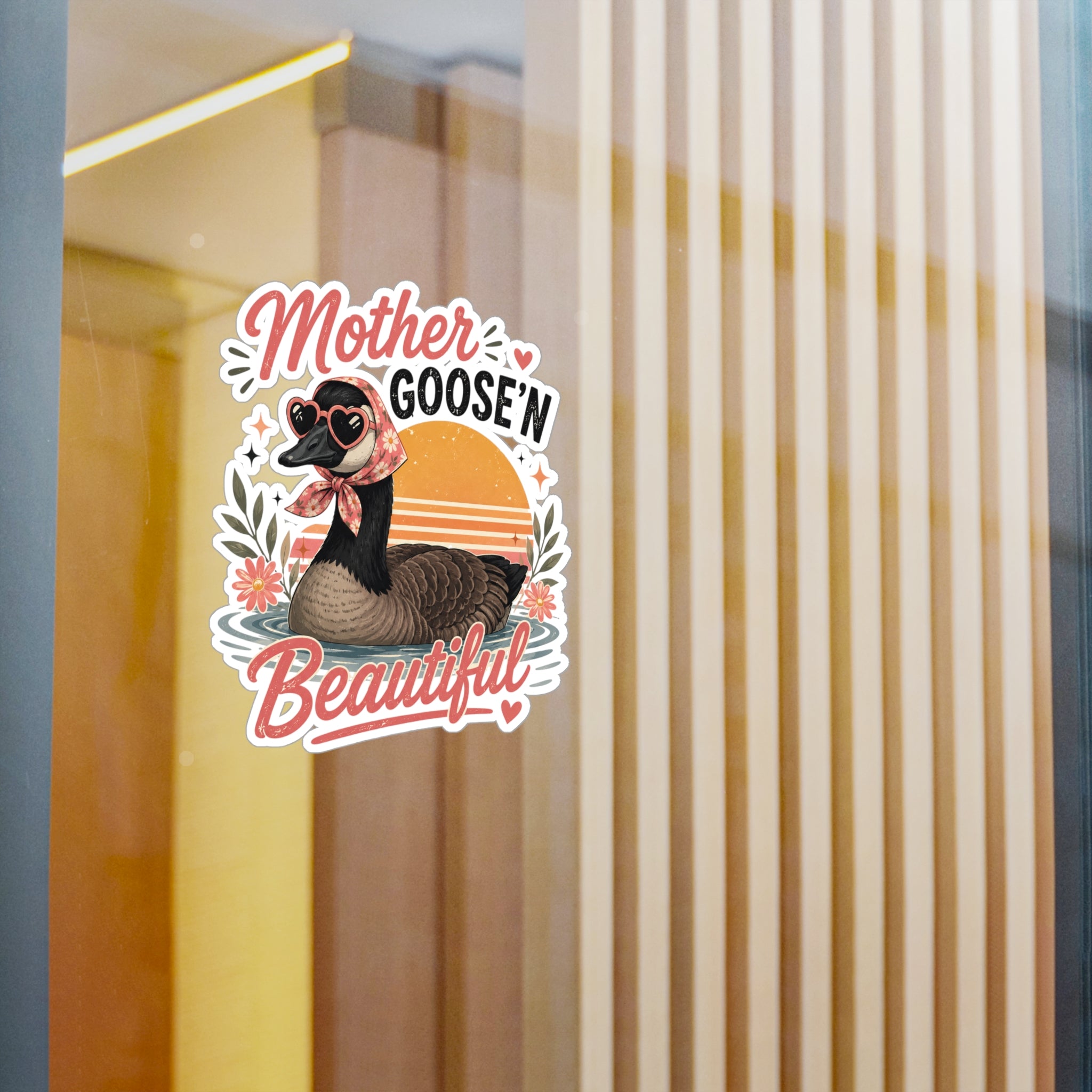 Mother Goose'n Beautiful Vinyl Sticker