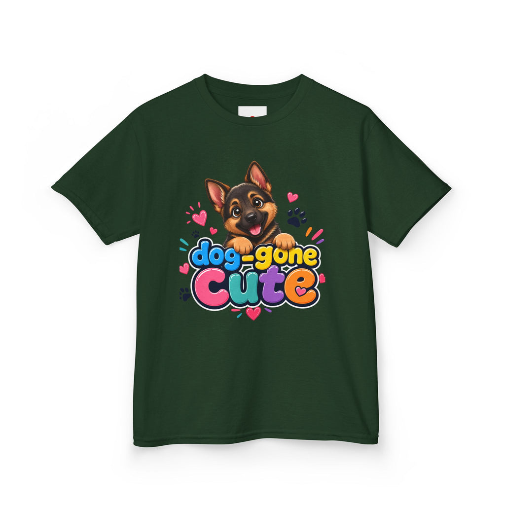 Kids T-Shirt — "Dog-Gone Cute" German Shepherd Puppy Tee