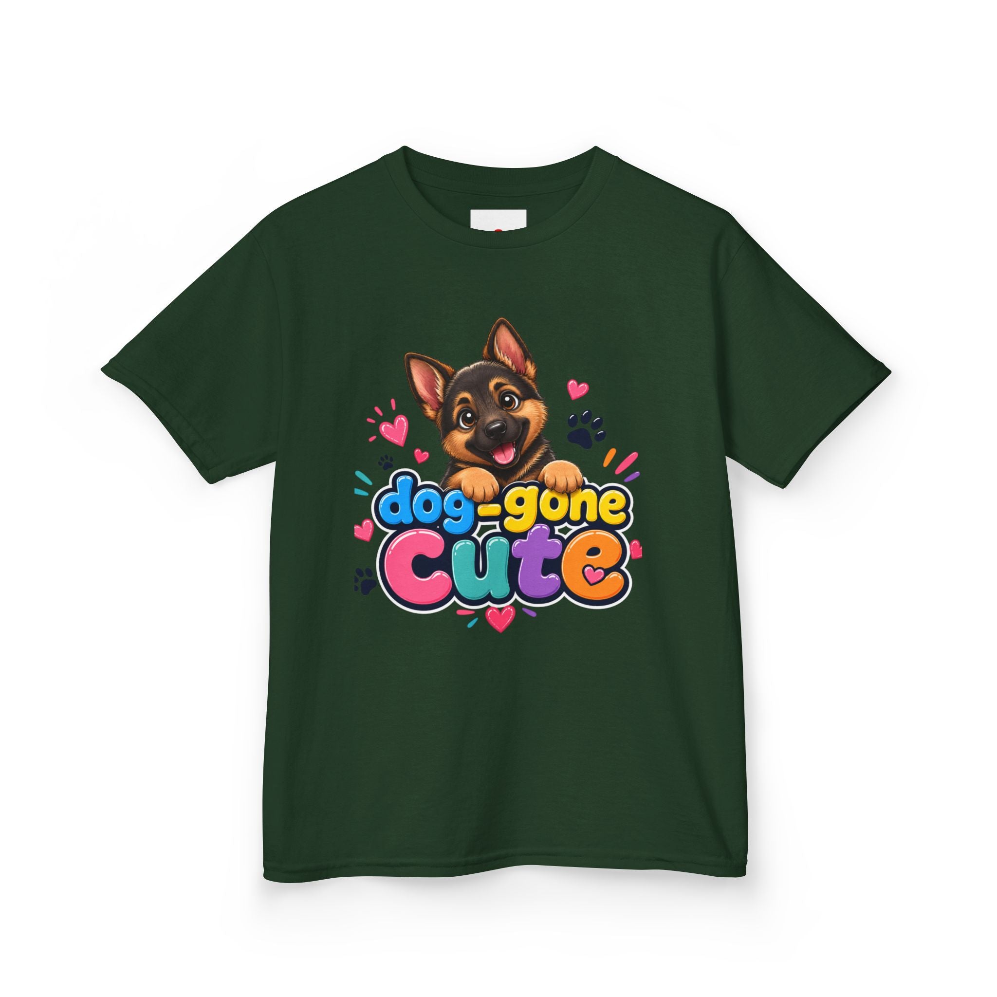Kids T-Shirt — "Dog-Gone Cute" German Shepherd Puppy Tee