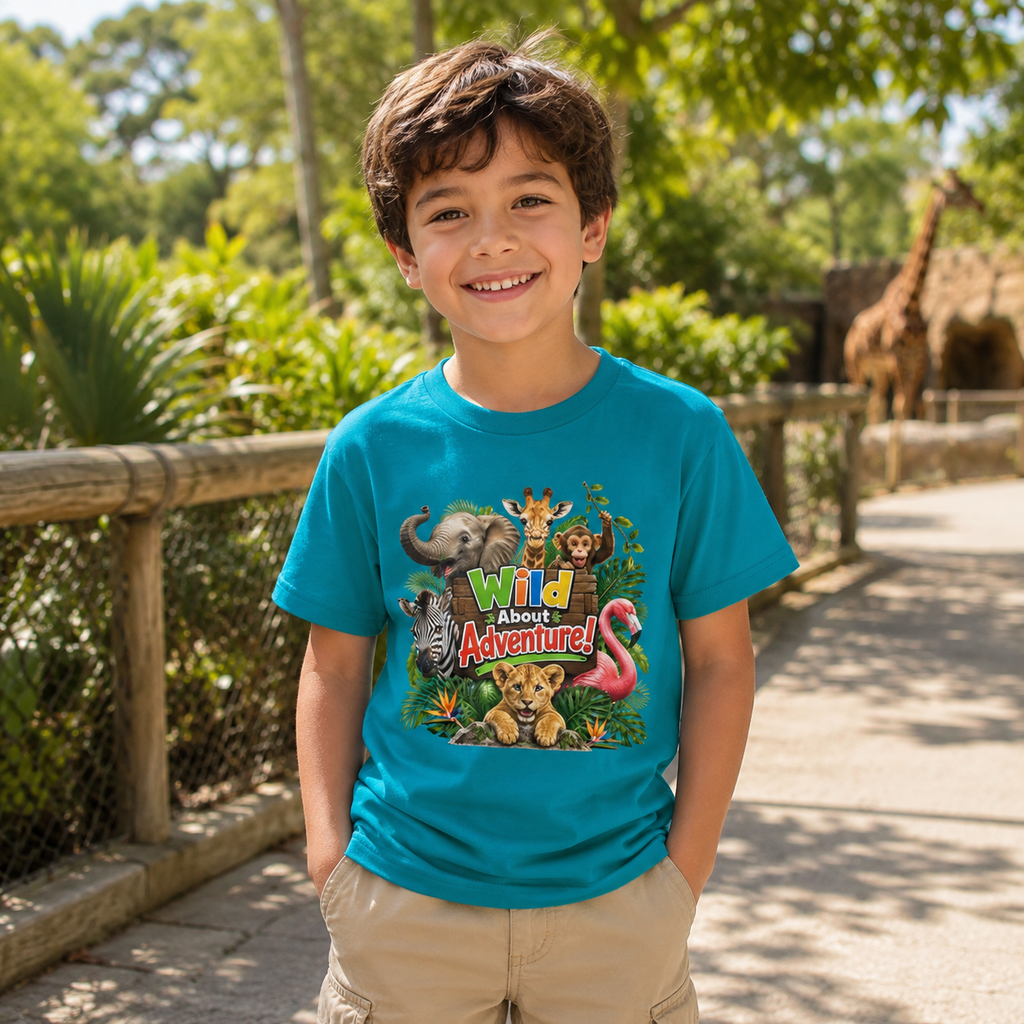 Kids 'Wild About Adventure' Animal Graphic Tee