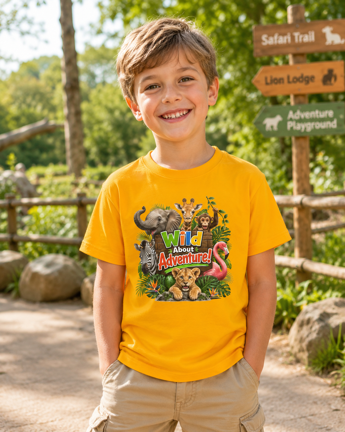 Kids 'Wild About Adventure' Animal Graphic Tee