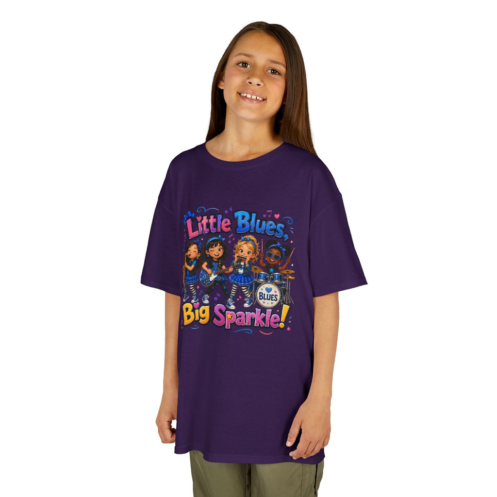 Kids Tee — "Little Blues Big Sparkle" Band Graphic