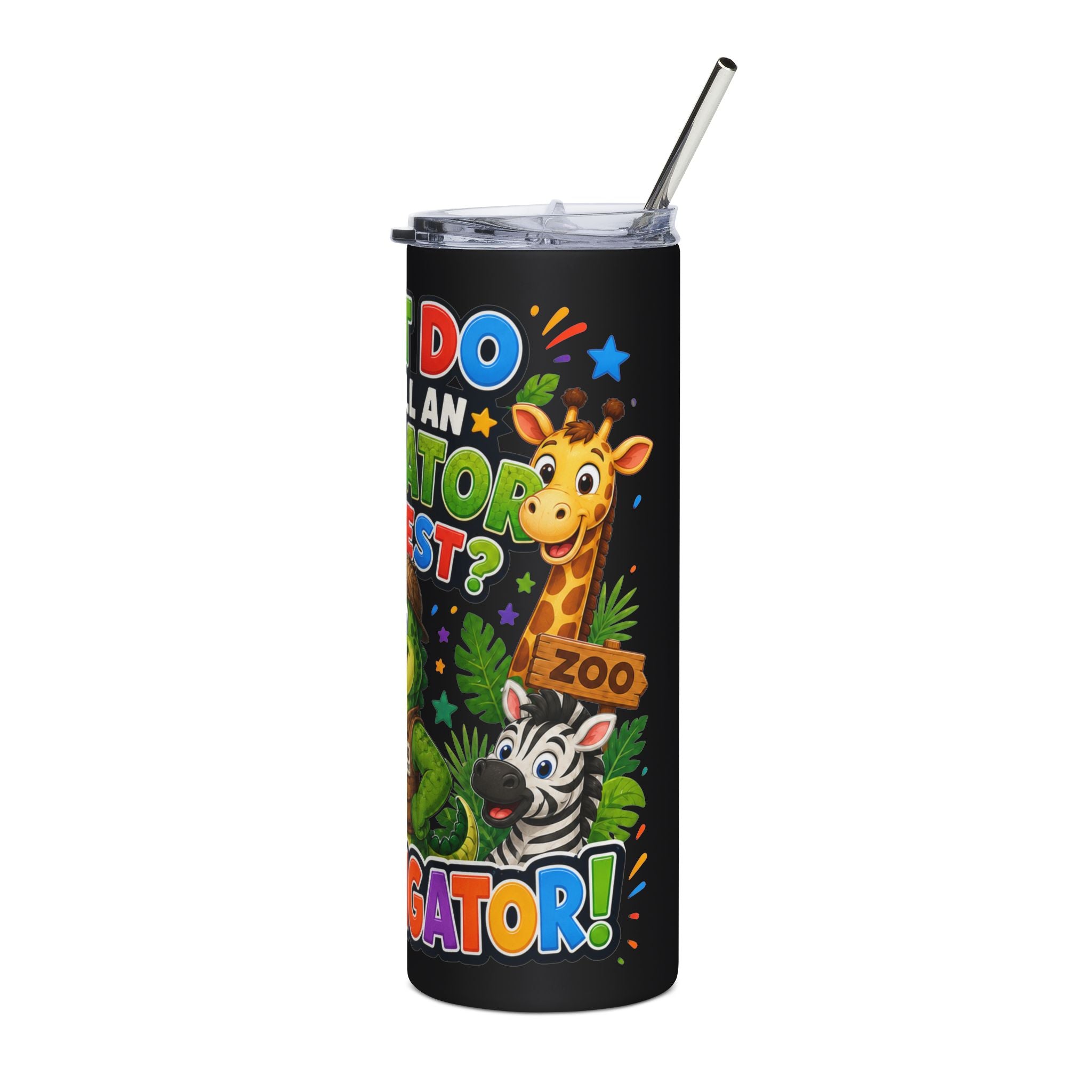 Alligator Investigator Tumbler | 20oz Stainless Steel Safari Animal Design