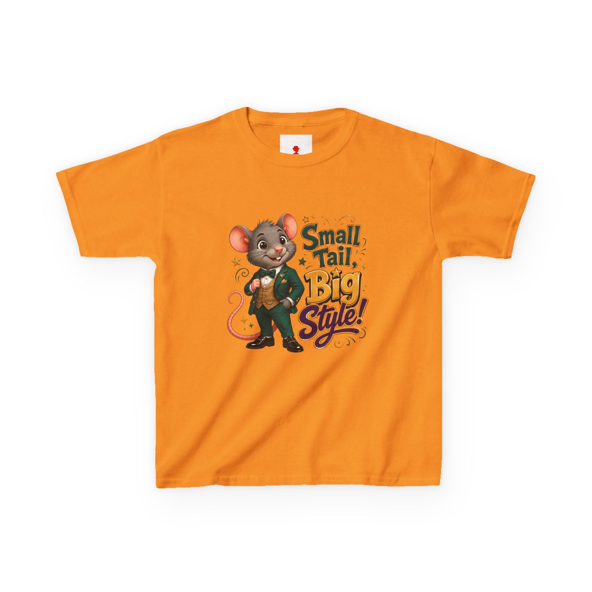 Kids T-Shirt — “Small Tail, Big Style!” Cartoon Mouse Graphic Tee