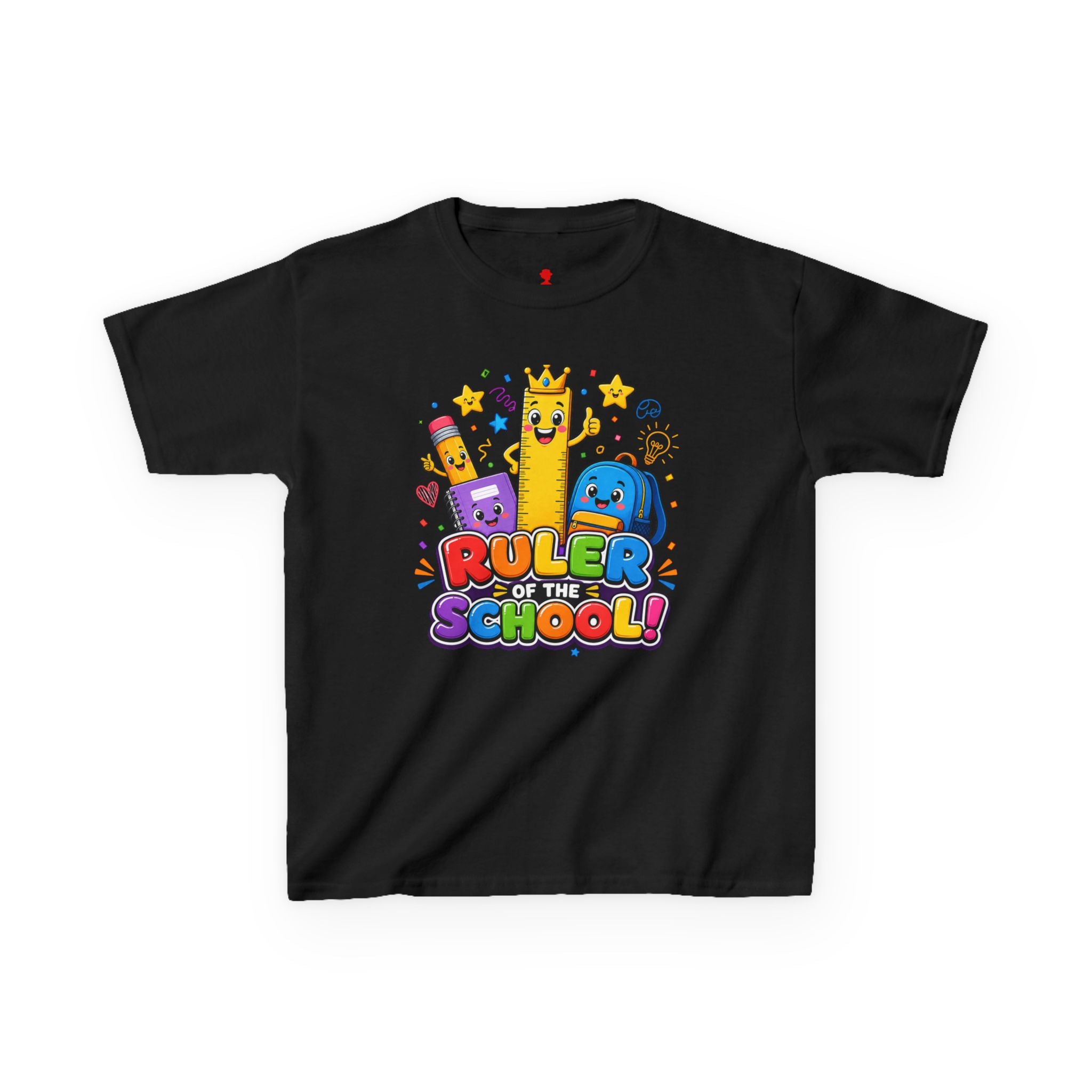 Ruler of the School kids T-Shirt | Cute School Supplies Graphic