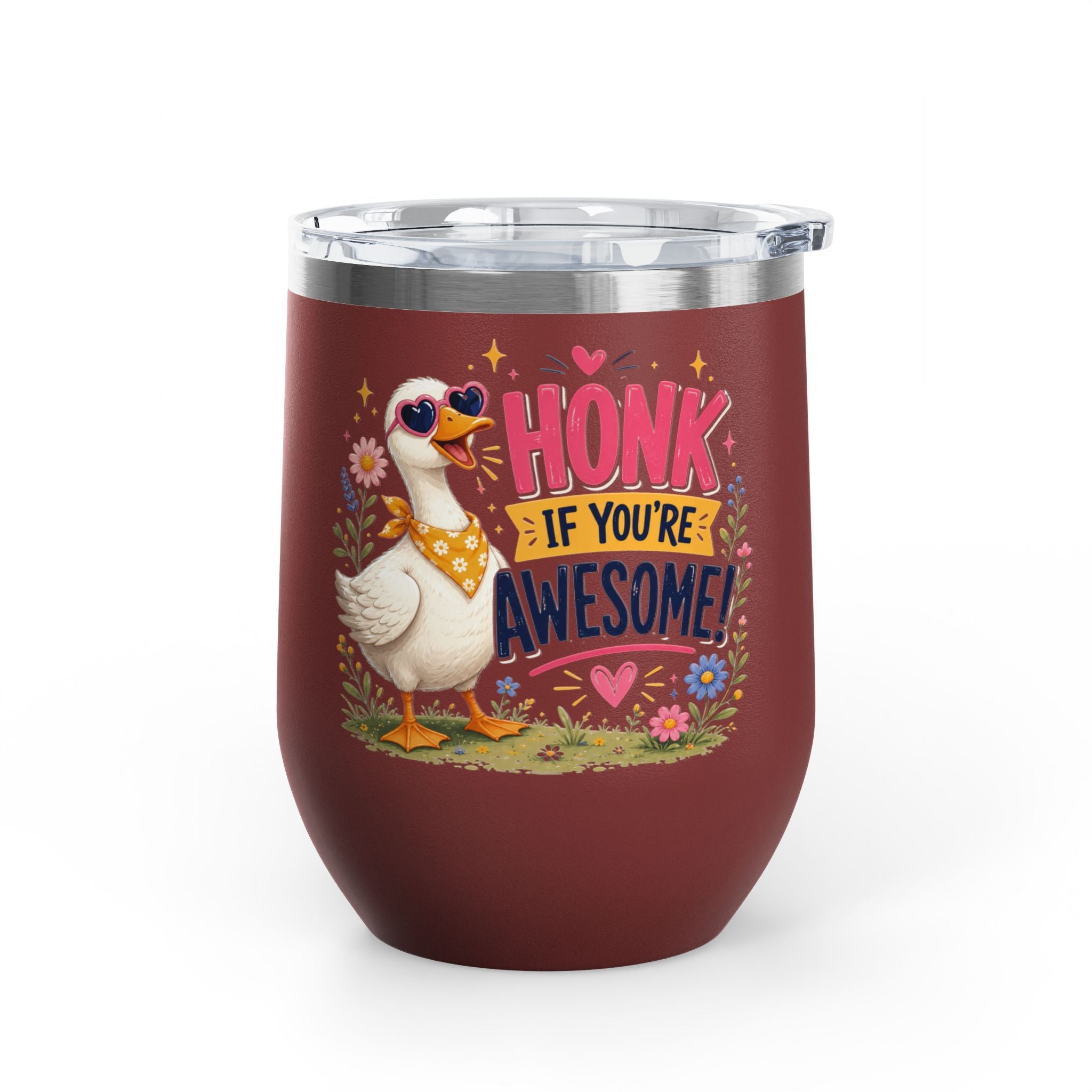 "Honk If You’re Awesome" Goose 12oz Insulated Cup