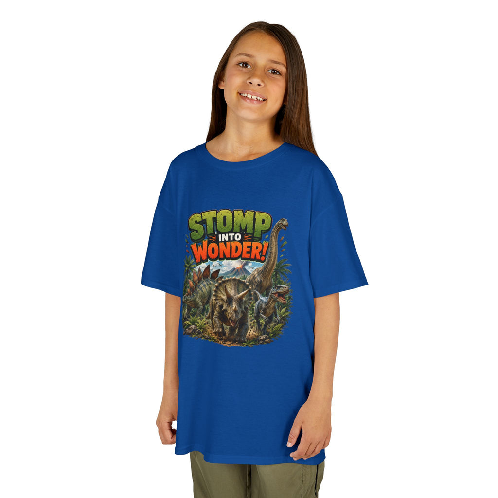 Kids T-Shirt - "Stomp Into Wonder" Dinosaur Graphic Tee
